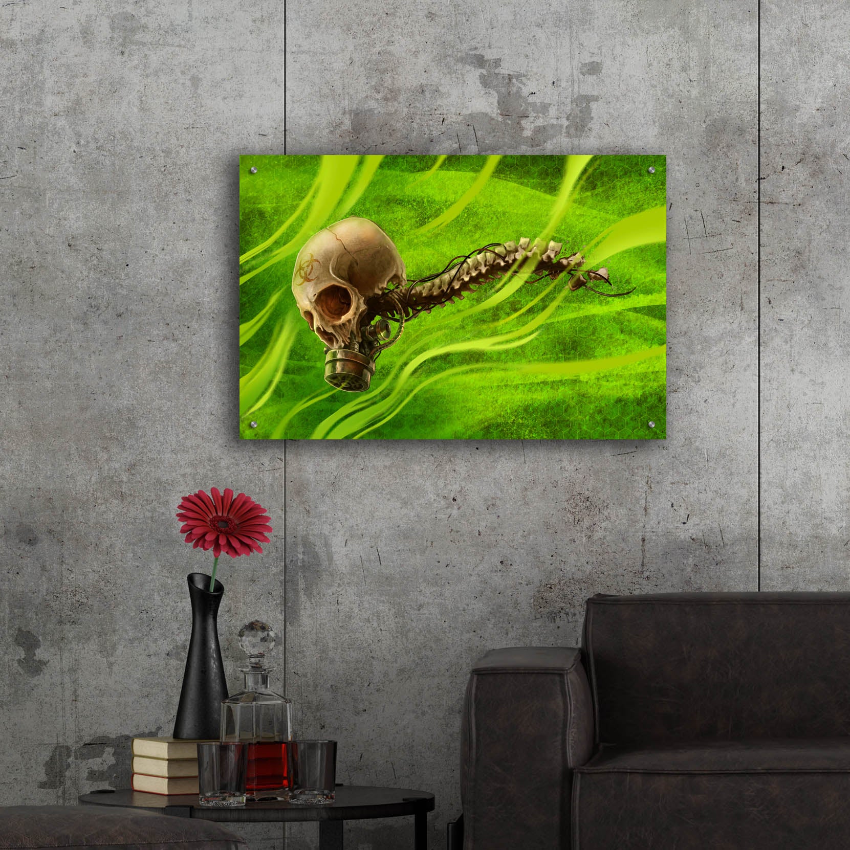 Epic Art 'Biohazard' by Flyland Designs, Acrylic Glass Wall Art,36x24