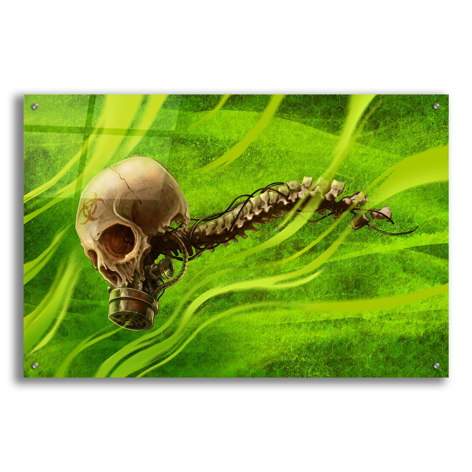 Epic Art 'Biohazard' by Flyland Designs, Acrylic Glass Wall Art,36x24