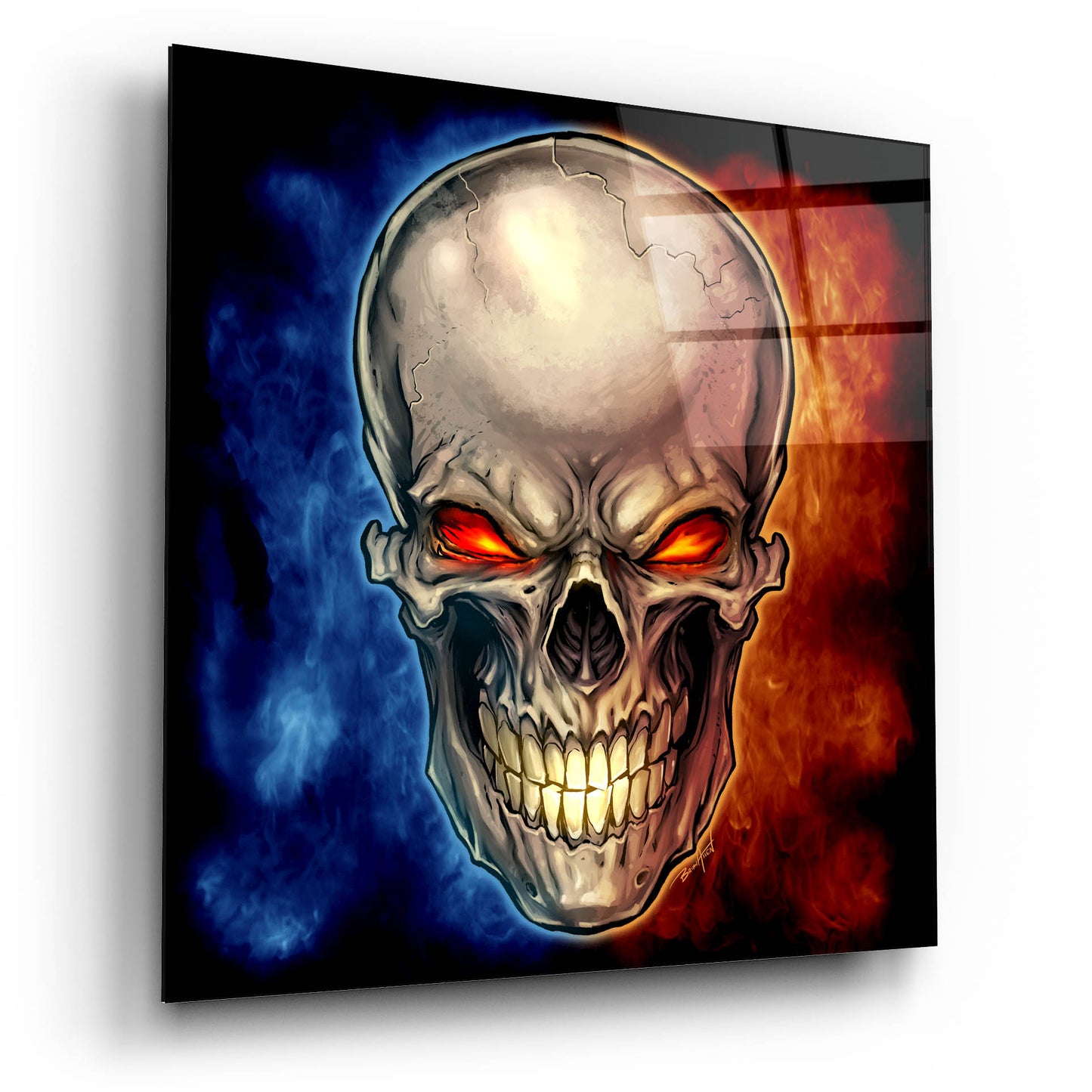 Epic Art 'Skull 2016' by Flyland Designs, Acrylic Glass Wall Art,12x12