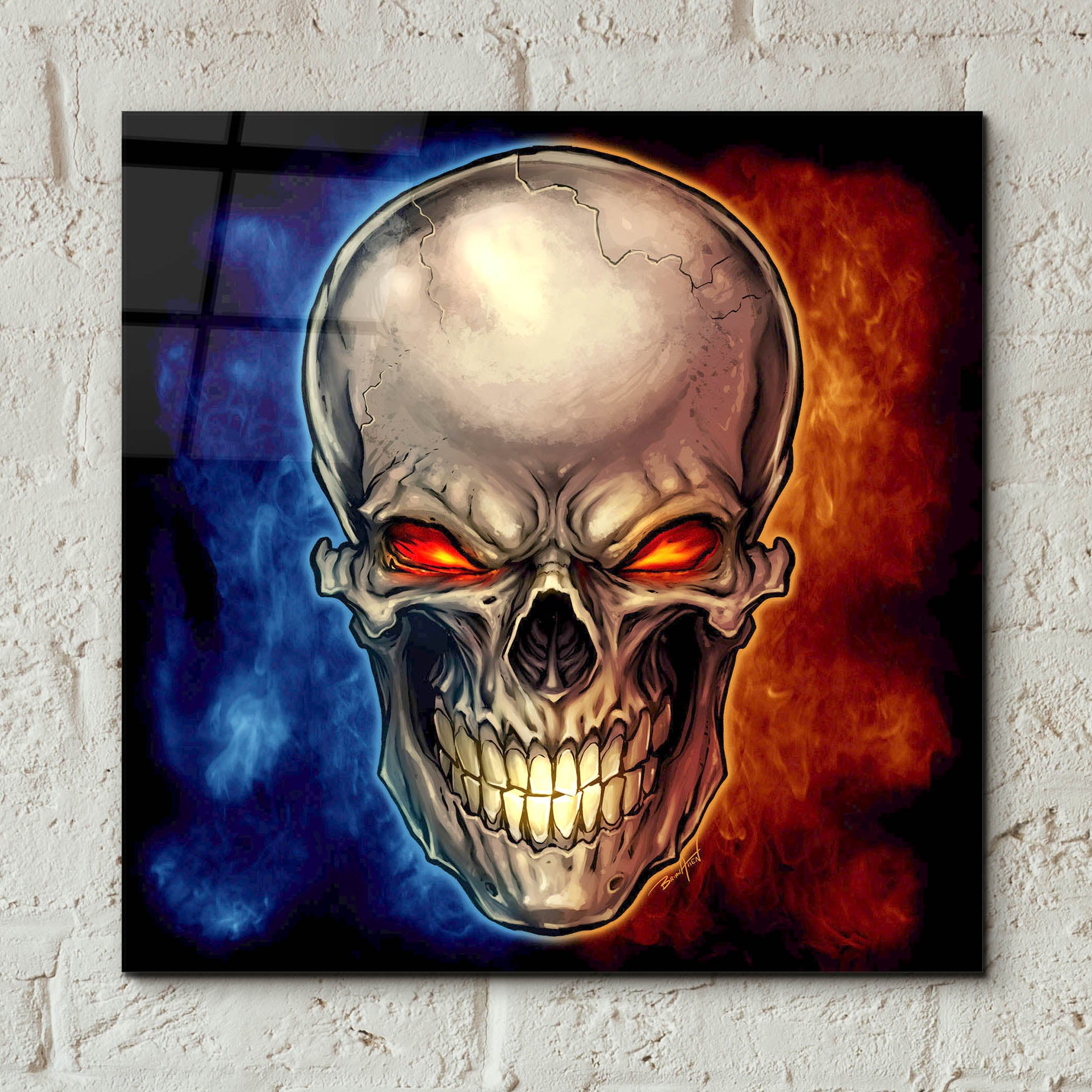 Epic Art 'Skull 2016' by Flyland Designs, Acrylic Glass Wall Art,12x12