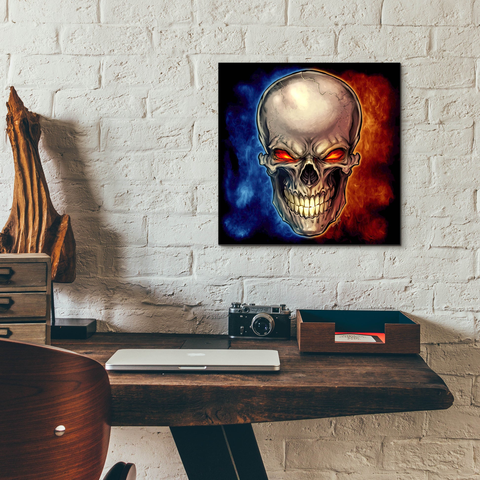 Epic Art 'Skull 2016' by Flyland Designs, Acrylic Glass Wall Art,12x12