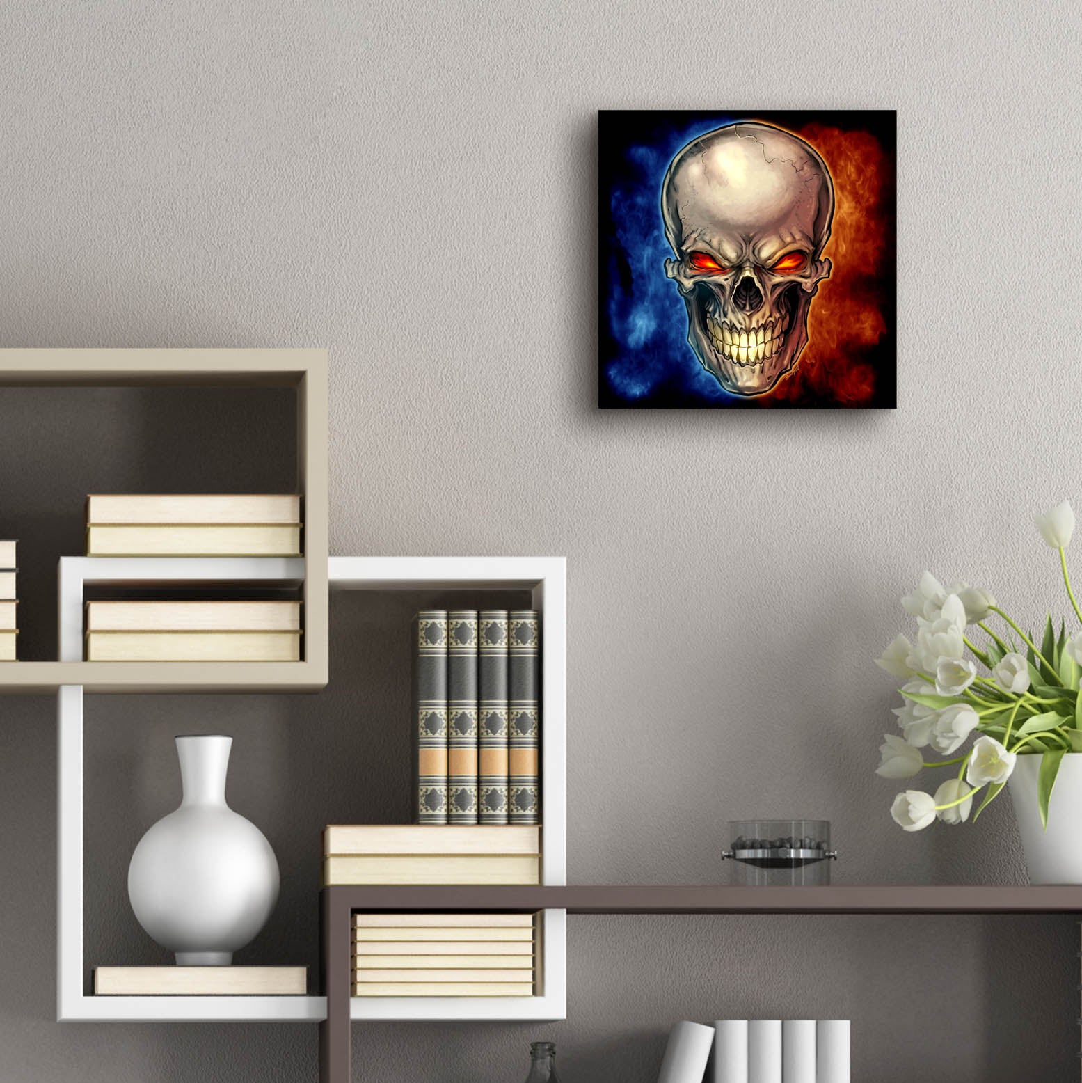 Epic Art 'Skull 2016' by Flyland Designs, Acrylic Glass Wall Art,12x12