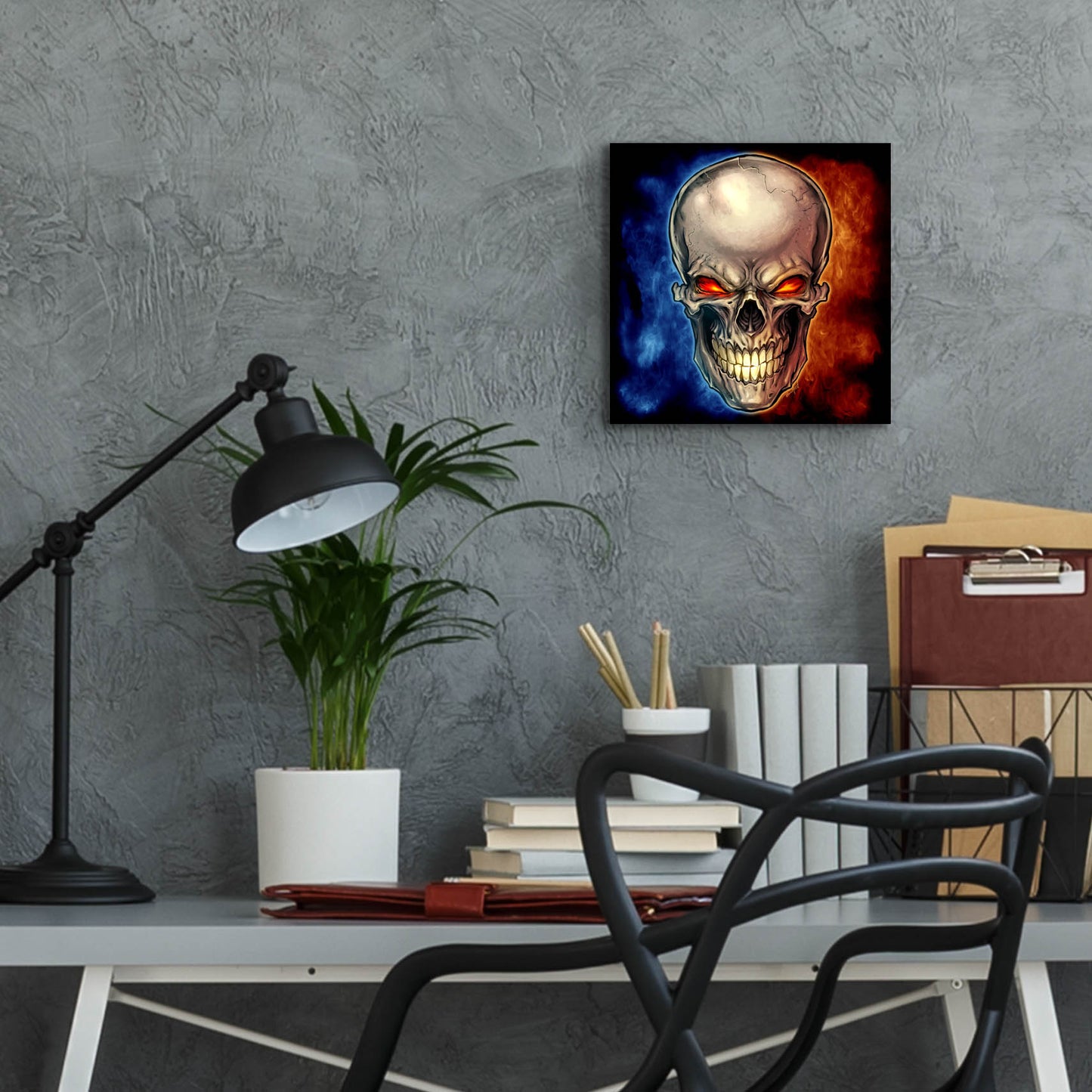 Epic Art 'Skull 2016' by Flyland Designs, Acrylic Glass Wall Art,12x12