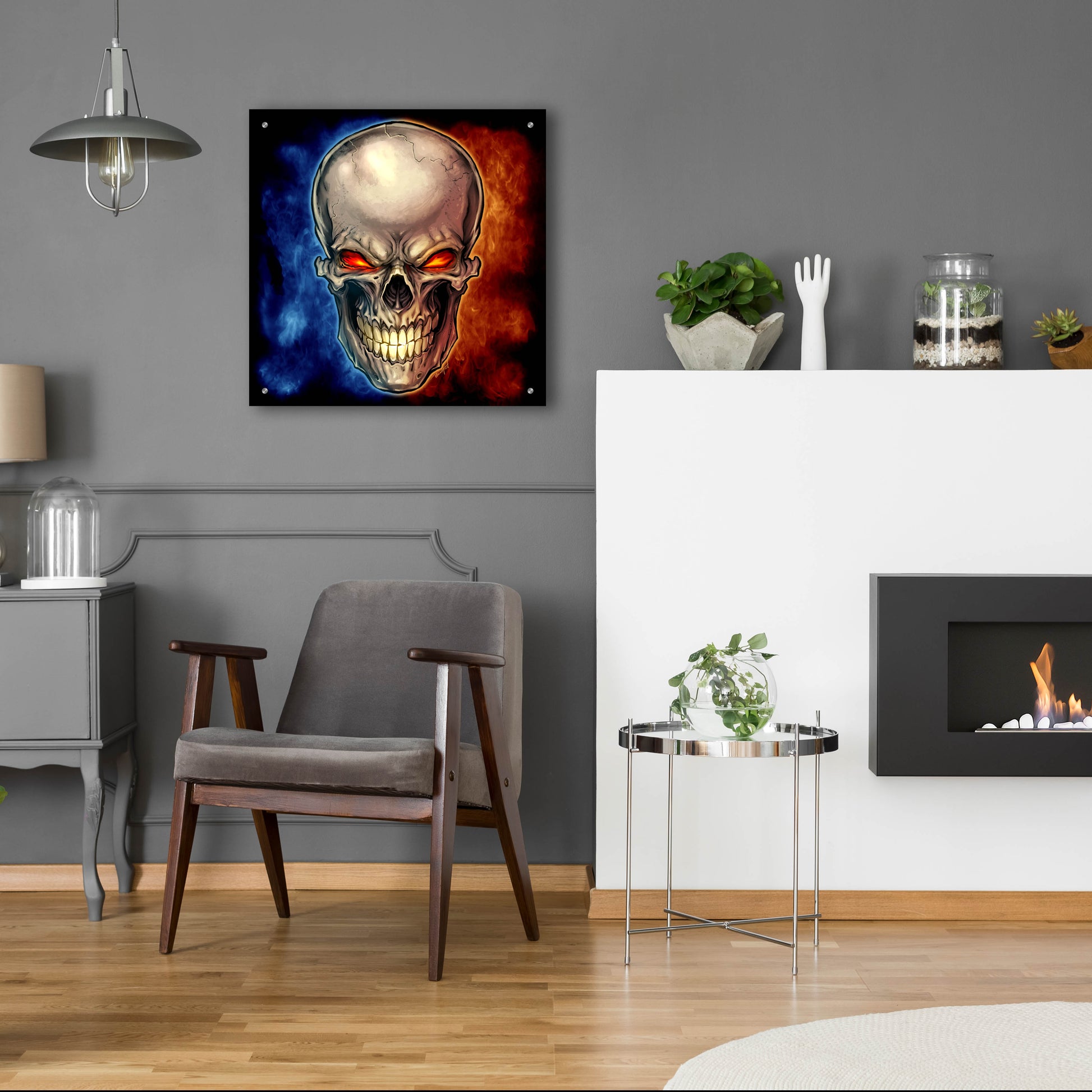 Epic Art 'Skull 2016' by Flyland Designs, Acrylic Glass Wall Art,24x24