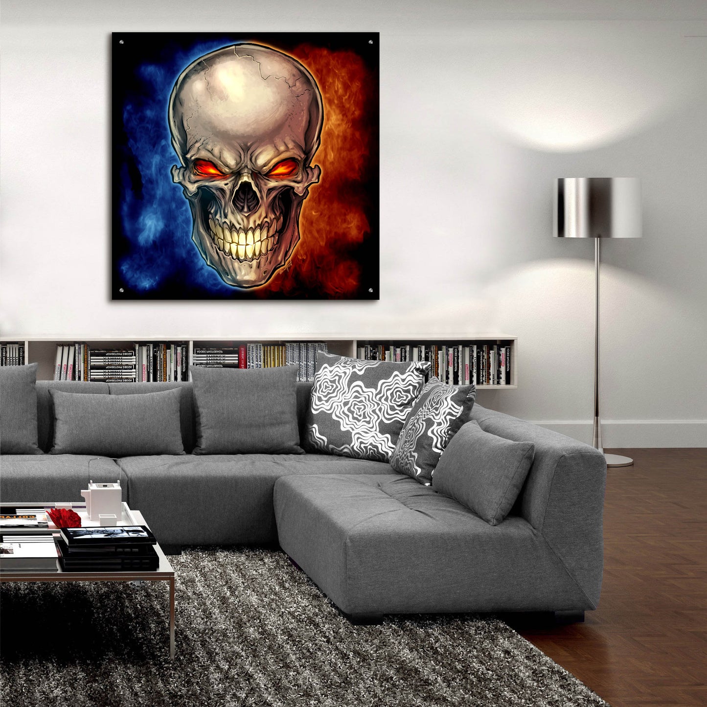 Epic Art 'Skull 2016' by Flyland Designs, Acrylic Glass Wall Art,36x36