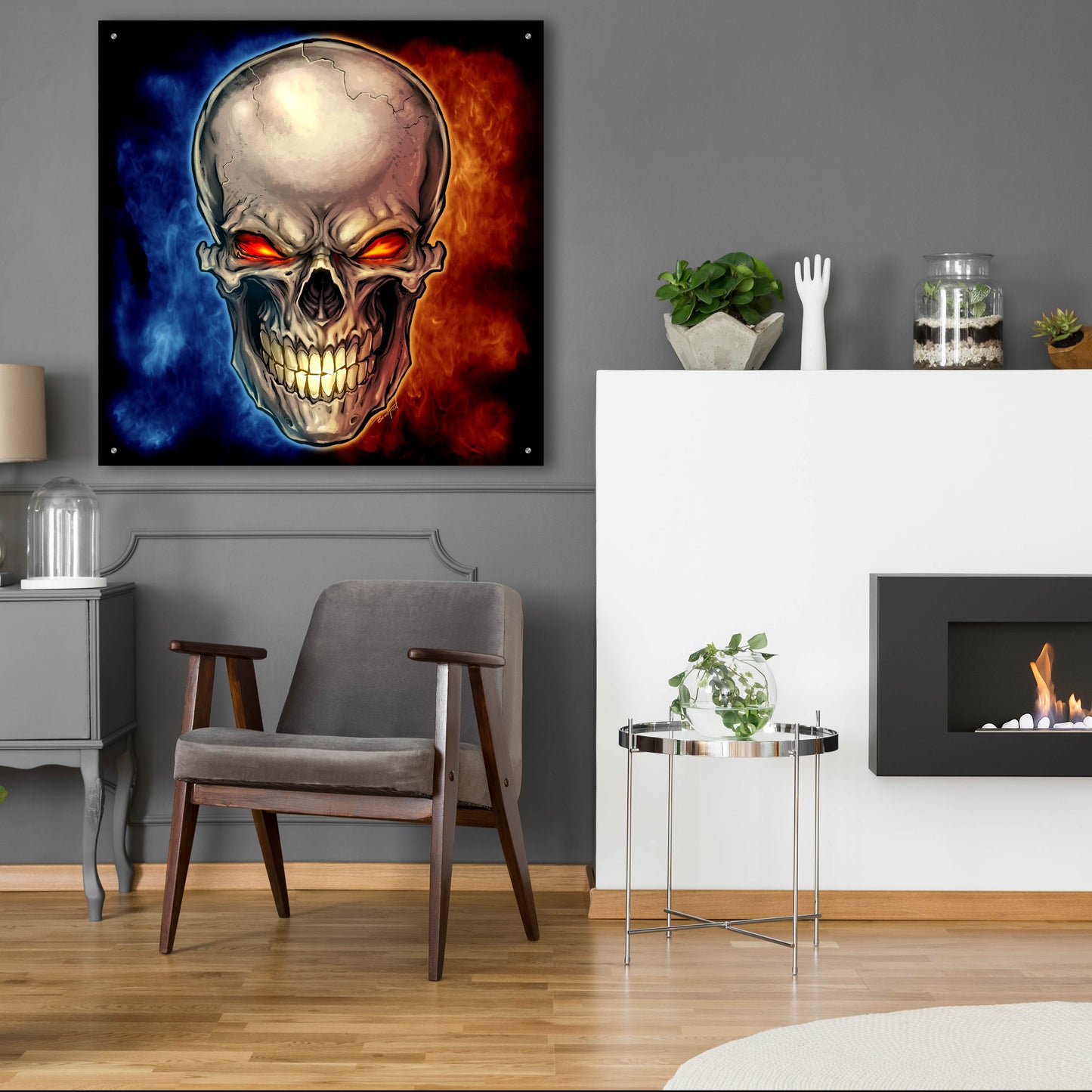 Epic Art 'Skull 2016' by Flyland Designs, Acrylic Glass Wall Art,36x36