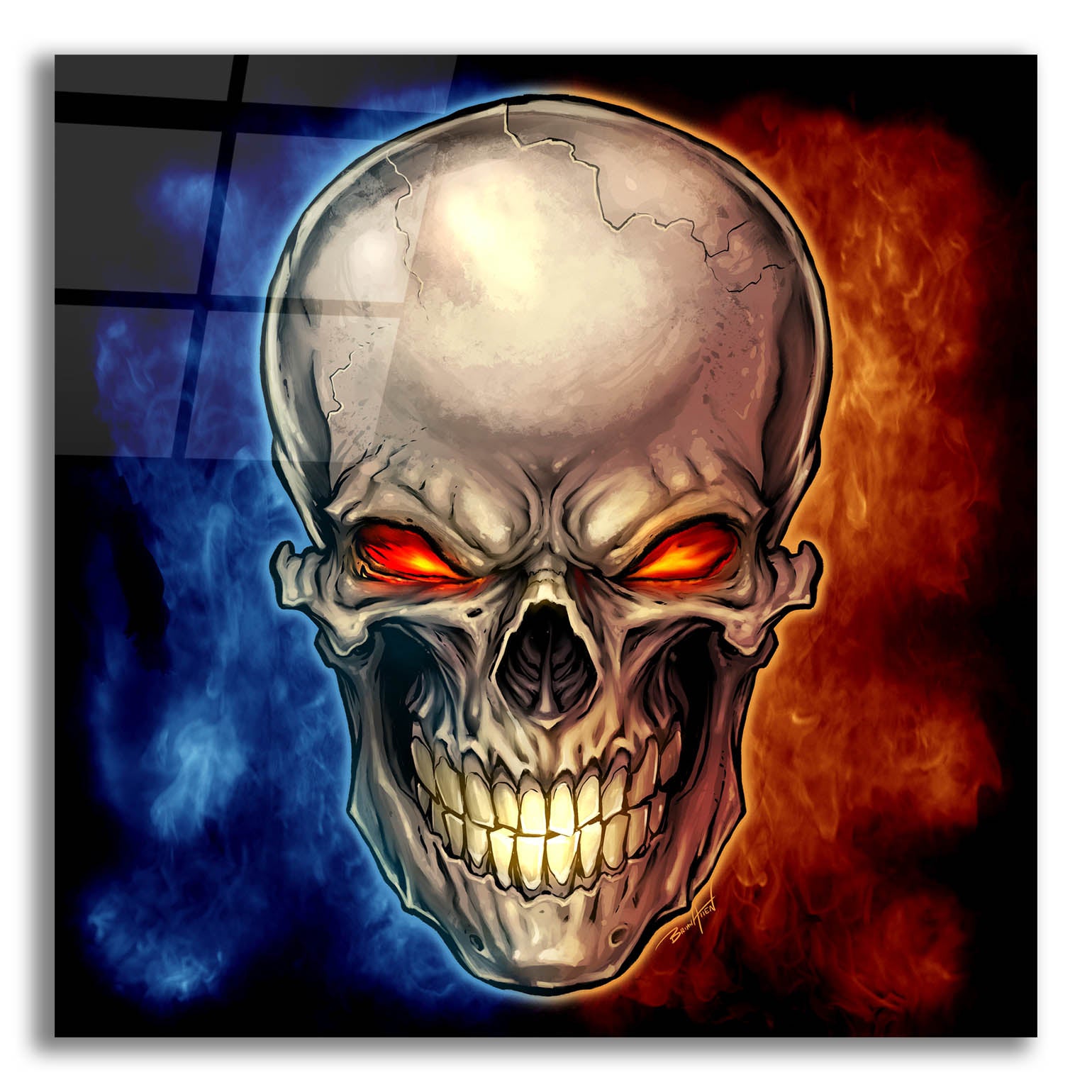 Epic Art 'Skull 2016' by Flyland Designs, Acrylic Glass Wall Art