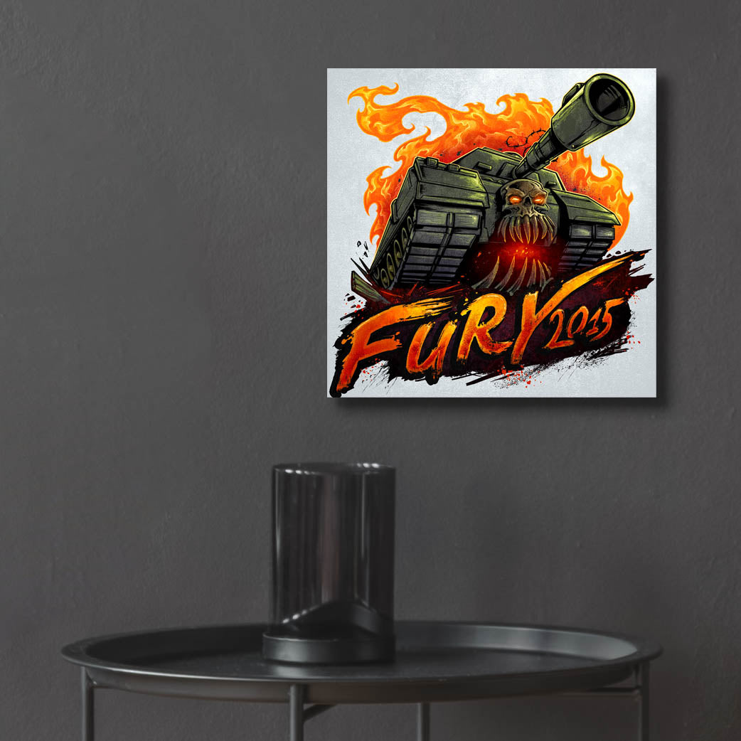 Epic Art 'Skull Tank' by Flyland Designs, Acrylic Glass Wall Art,12x12