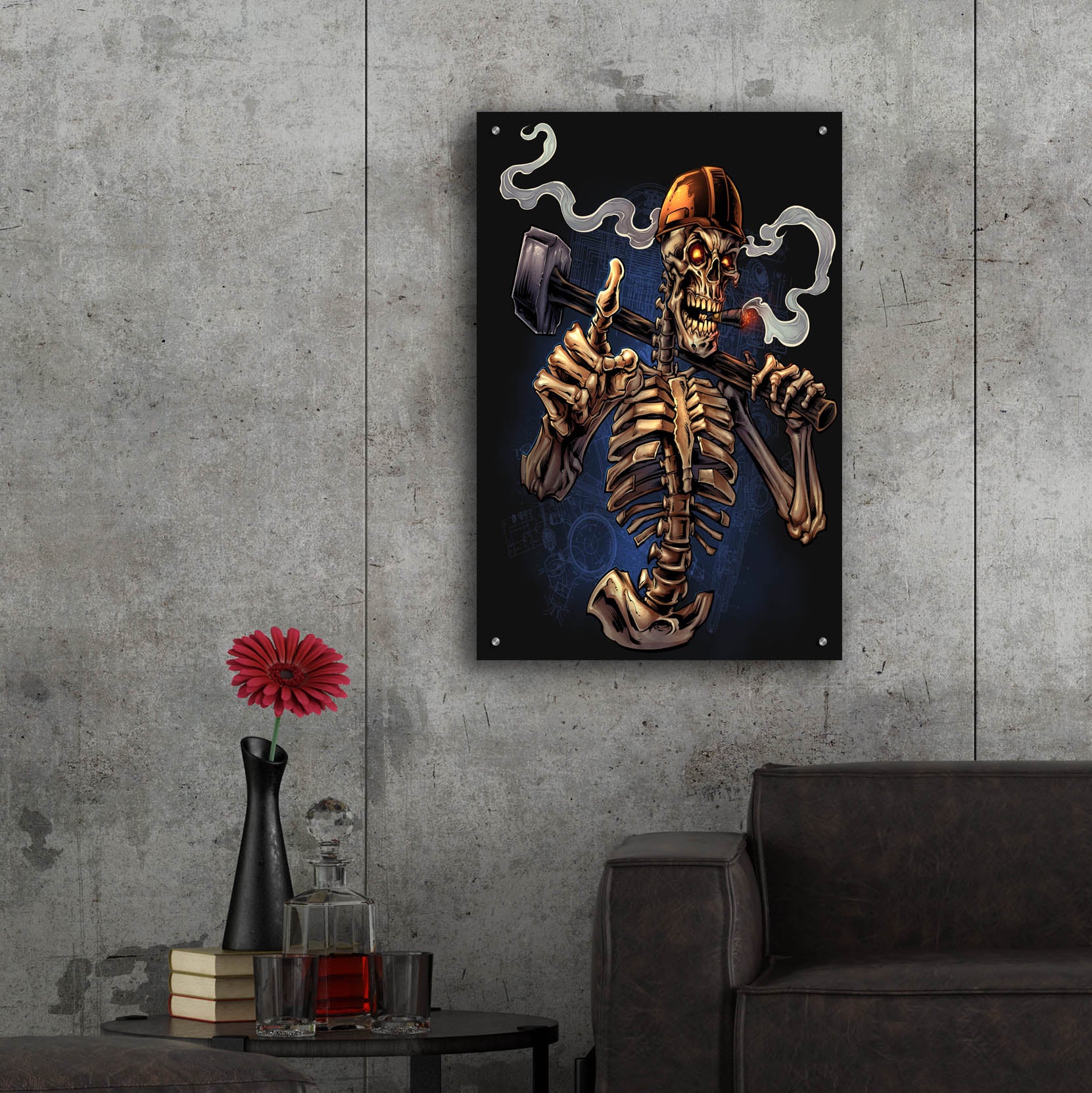 Epic Art 'Sledgehammer Skeleton Licensing' by Flyland Designs