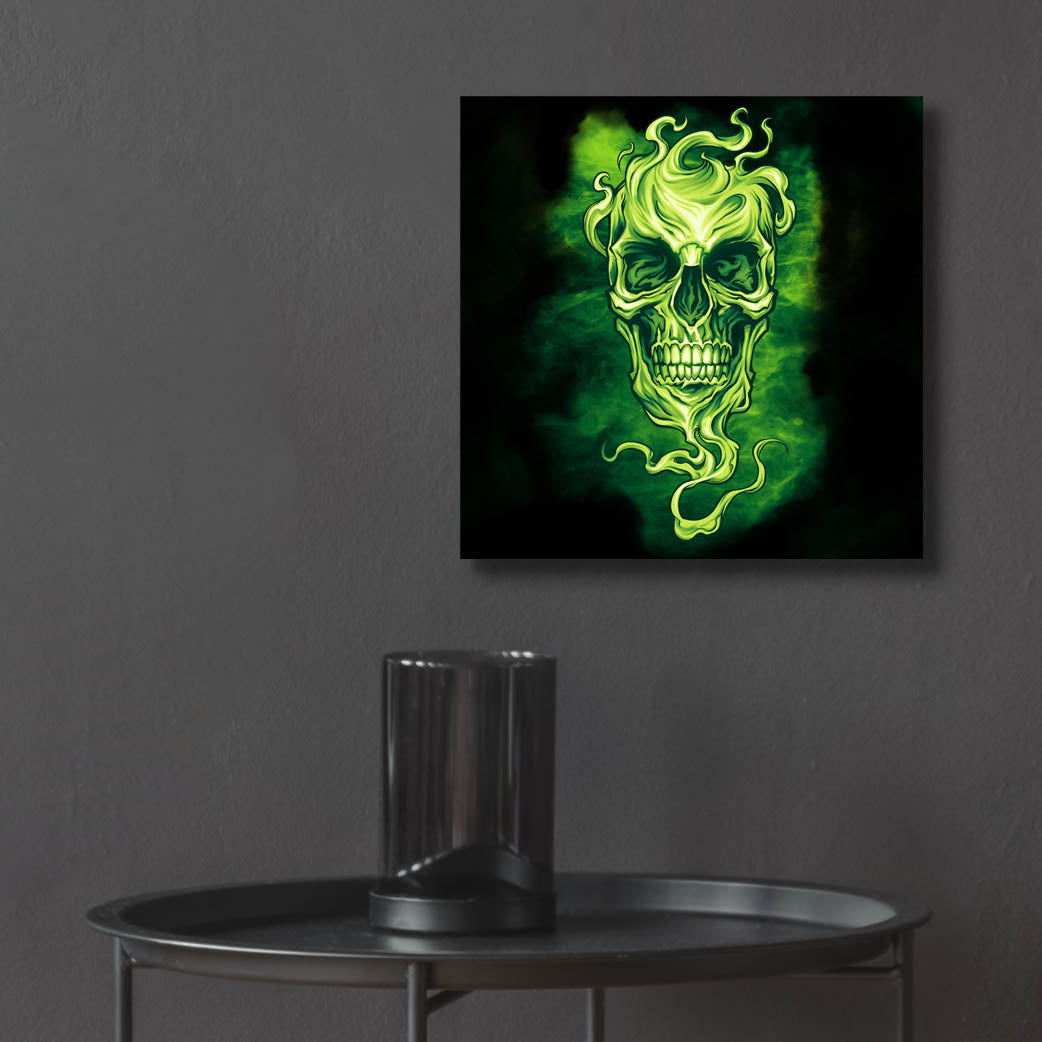 Epic Art 'Smoky Skull' by Flyland Designs, Acrylic Glass Wall Art,12x12