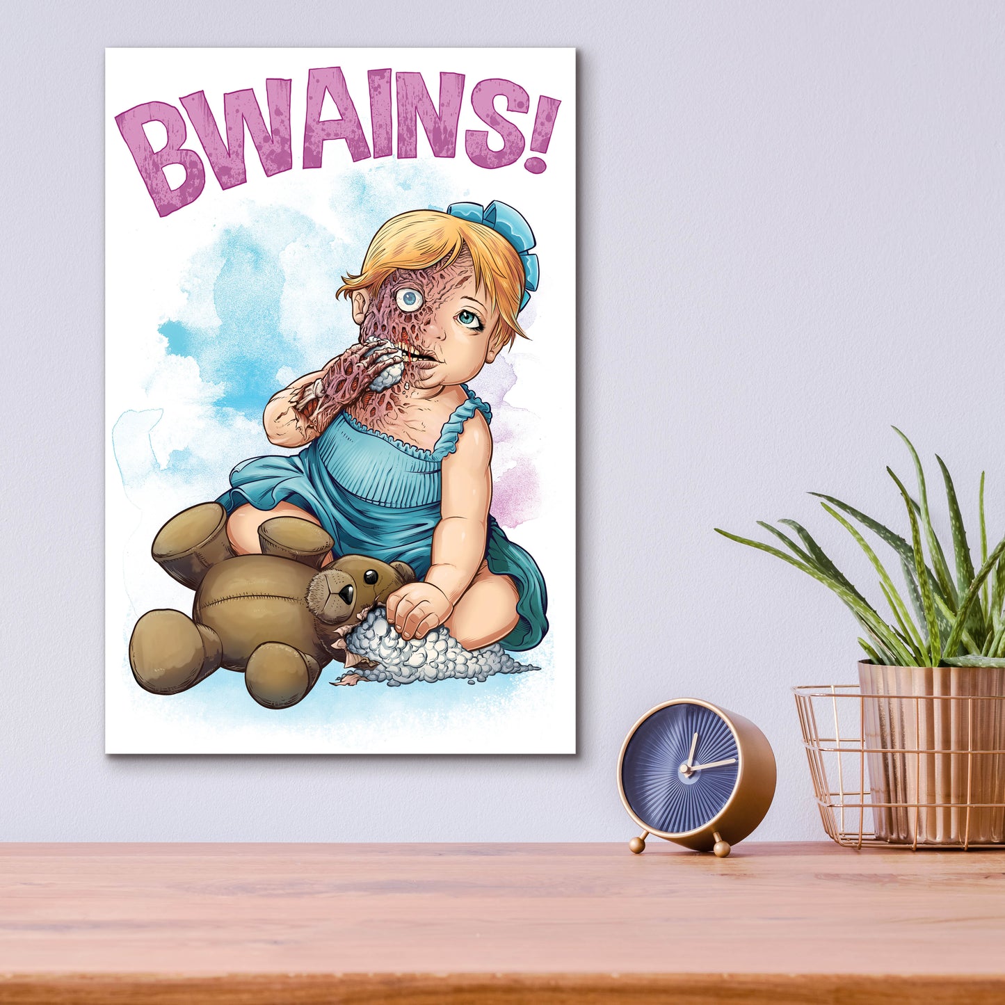 Epic Art 'Bwains DBH' by Flyland Designs, Acrylic Glass Wall Art,12x16