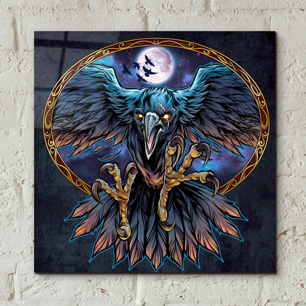 Epic Art 'Corax Russ Logo Design' by Flyland Designs, Acrylic Glass Wall Art,12x12