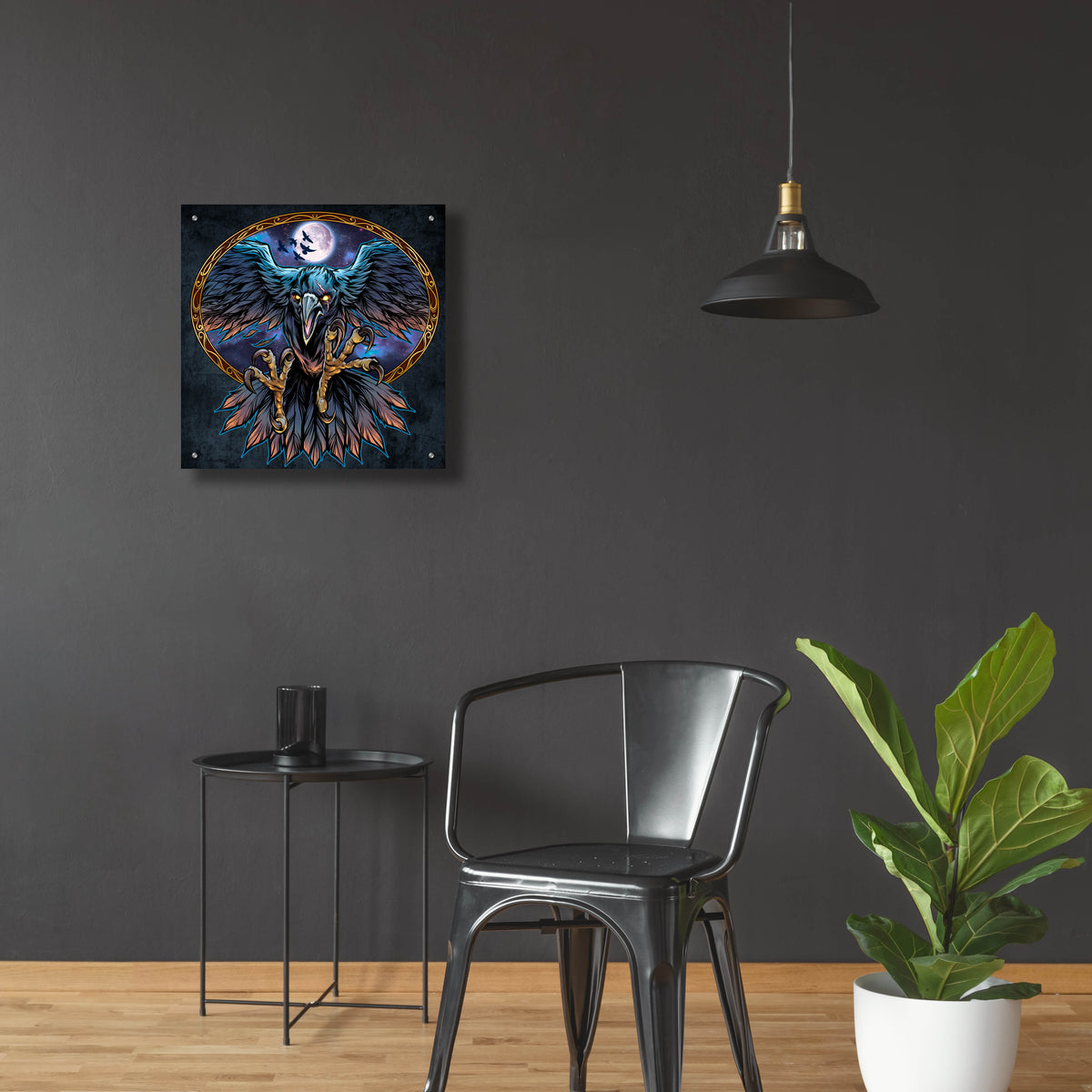 Epic Art 'Corax Russ Logo Design' by Flyland Designs, Acrylic Glass Wall Art,24x24
