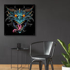 Epic Art 'Dragon Head' by Flyland Designs, Acrylic Glass Wall Art,36x36