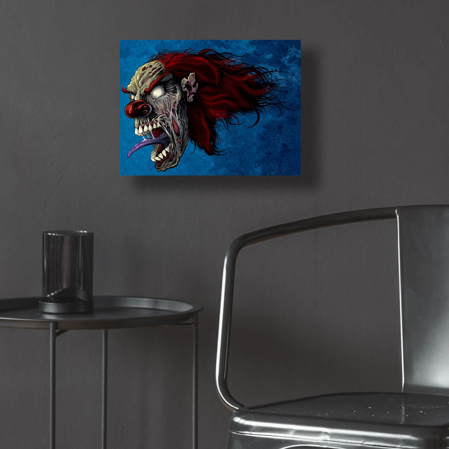 Epic Art 'Evil Clown 2' by Flyland Designs, Acrylic Glass Wall Art,16x12