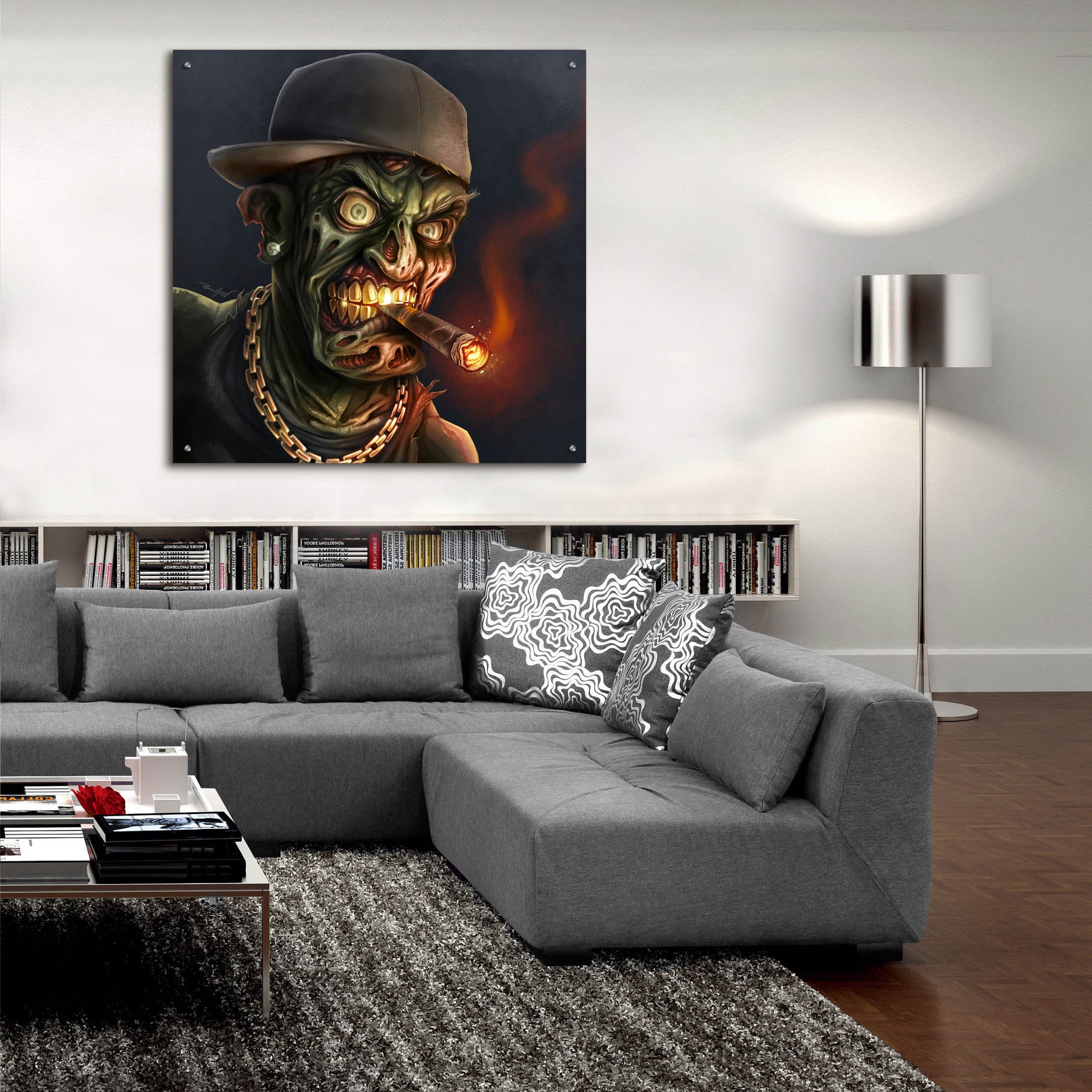 Epic Art 'Gangster Hip-Hop Zombie' by Flyland Designs, Acrylic