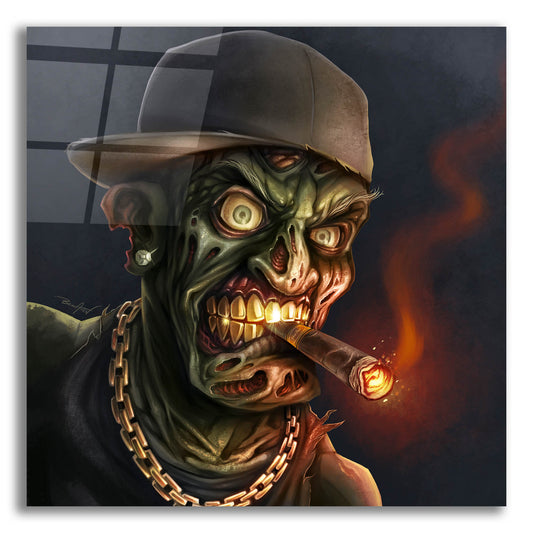 Epic Art 'Gangster Hip-Hop Zombie' by Flyland Designs, Acrylic Glass Wall Art