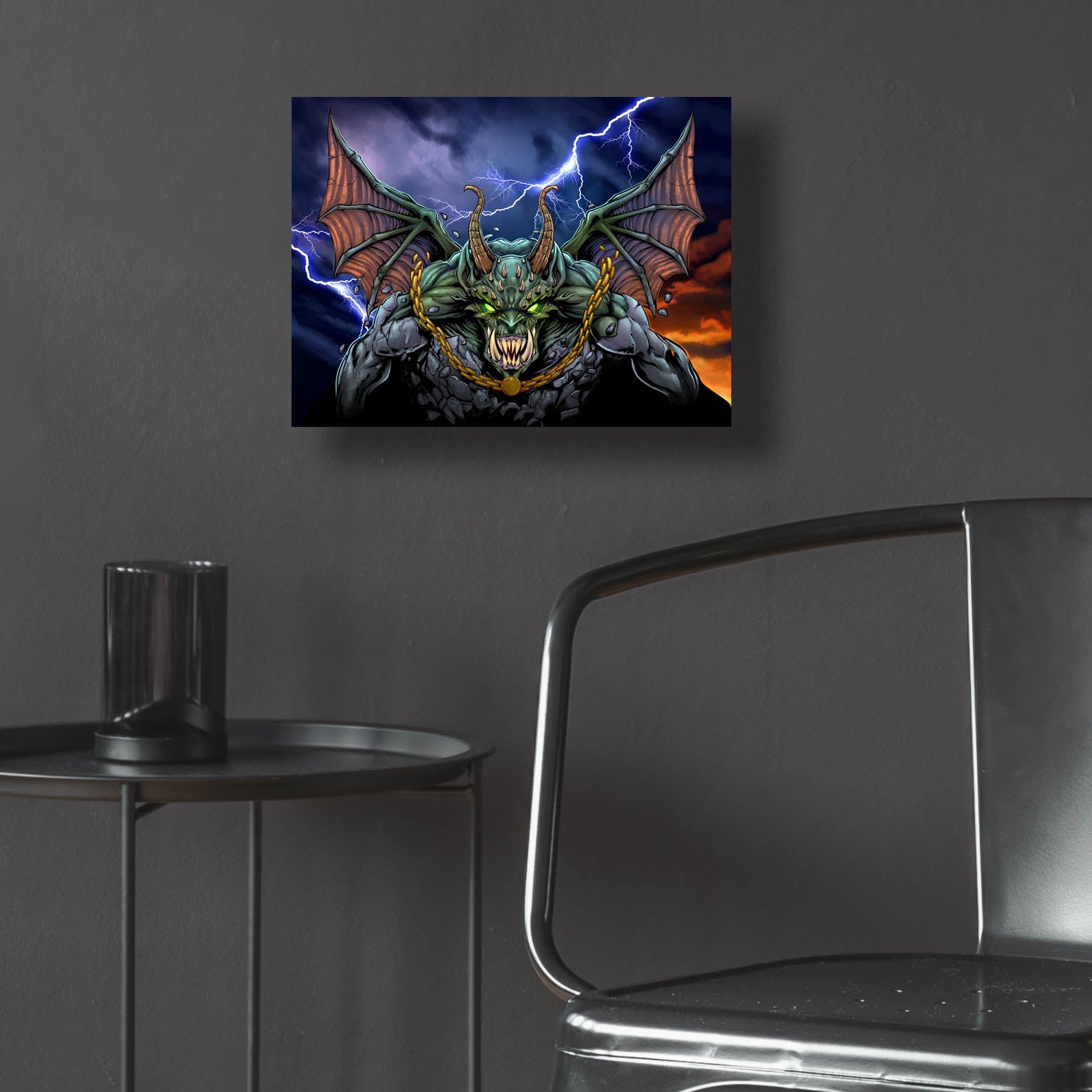 Epic Art 'Gargoyle 1' by Flyland Designs, Acrylic Glass Wall Art,16x12