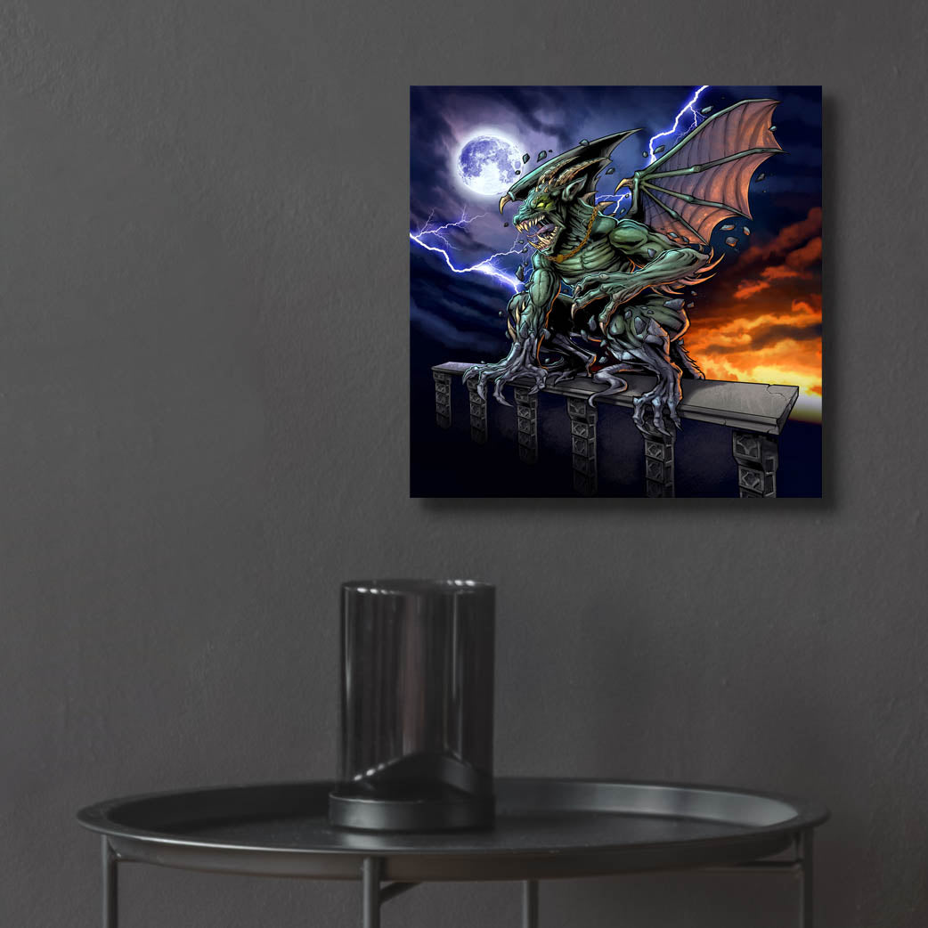 Epic Art 'Gargoyle 2' by Flyland Designs, Acrylic Glass Wall Art,12x12