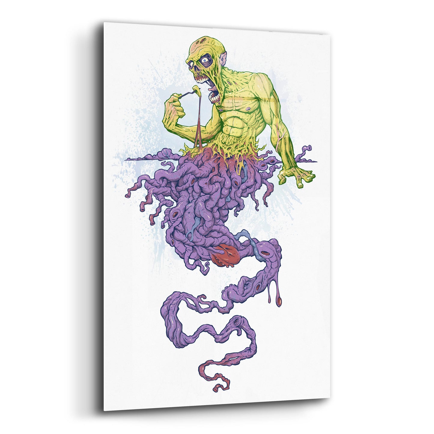 Epic Art 'Guy Eating Himself - Bon Appetit' by Flyland Designs, Acrylic Glass Wall Art,12x16