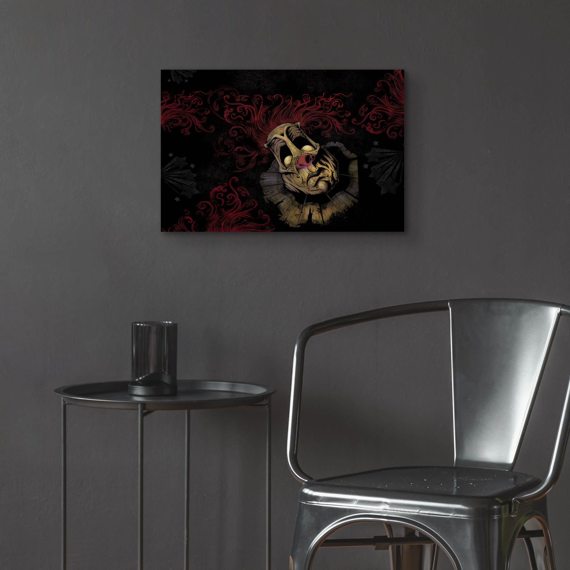 Epic Art 'RageOn Dark Clown' by Flyland Designs, Acrylic Glass Wall Art,24x16