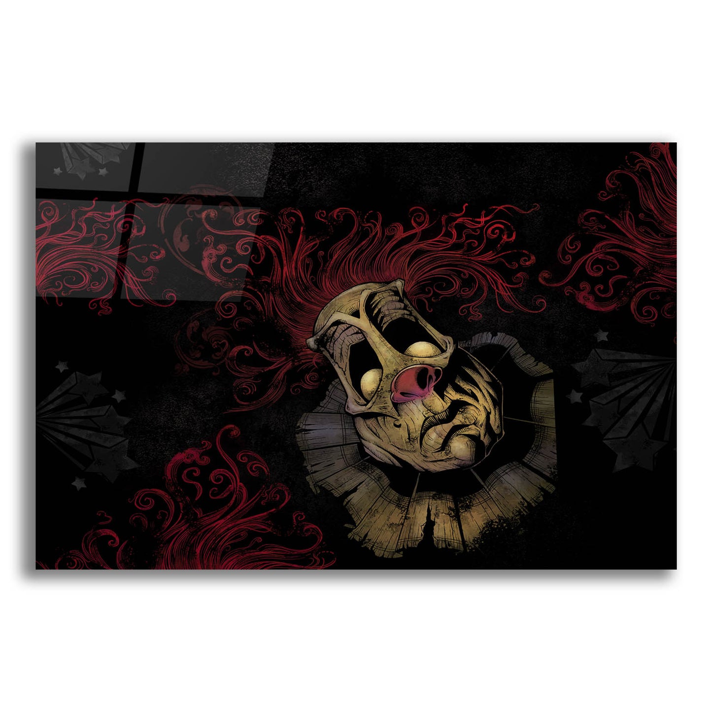 Epic Art 'RageOn Dark Clown' by Flyland Designs, Acrylic Glass Wall Art