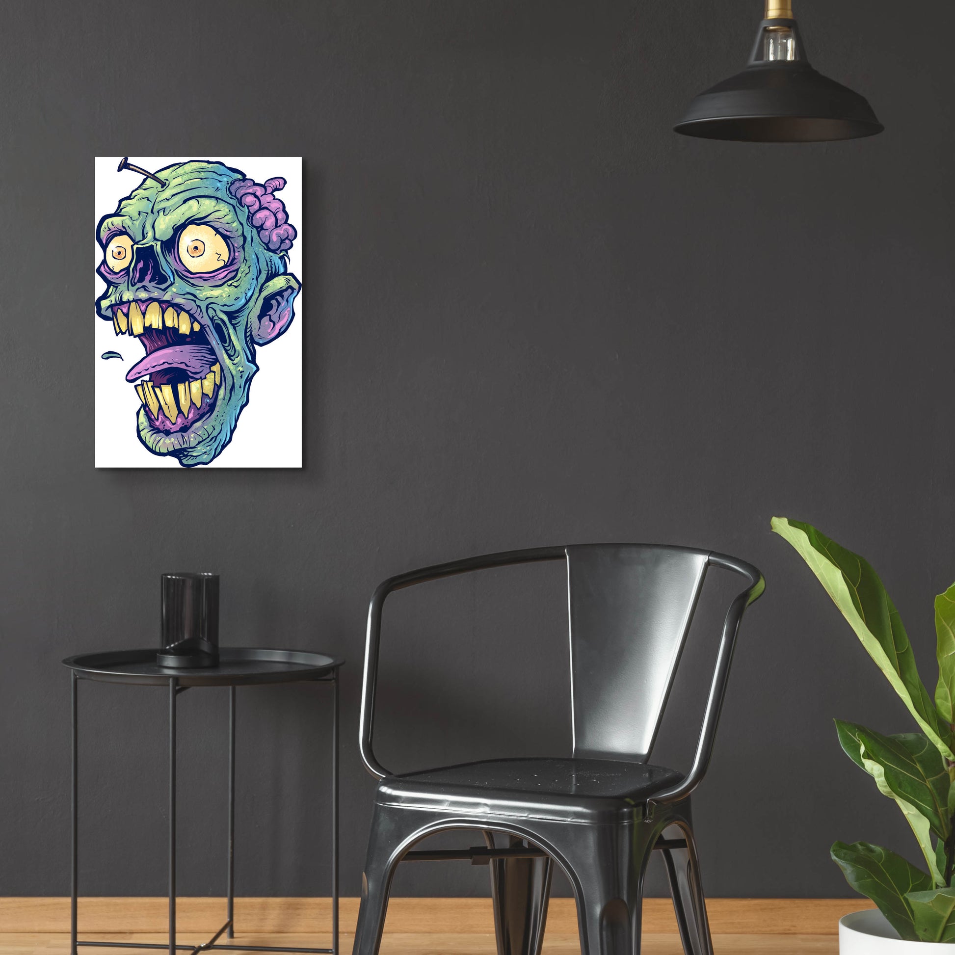 Epic Art 'Zombie Pattern Head 03' by Flyland Designs, Acrylic Glass Wall Art,16x24