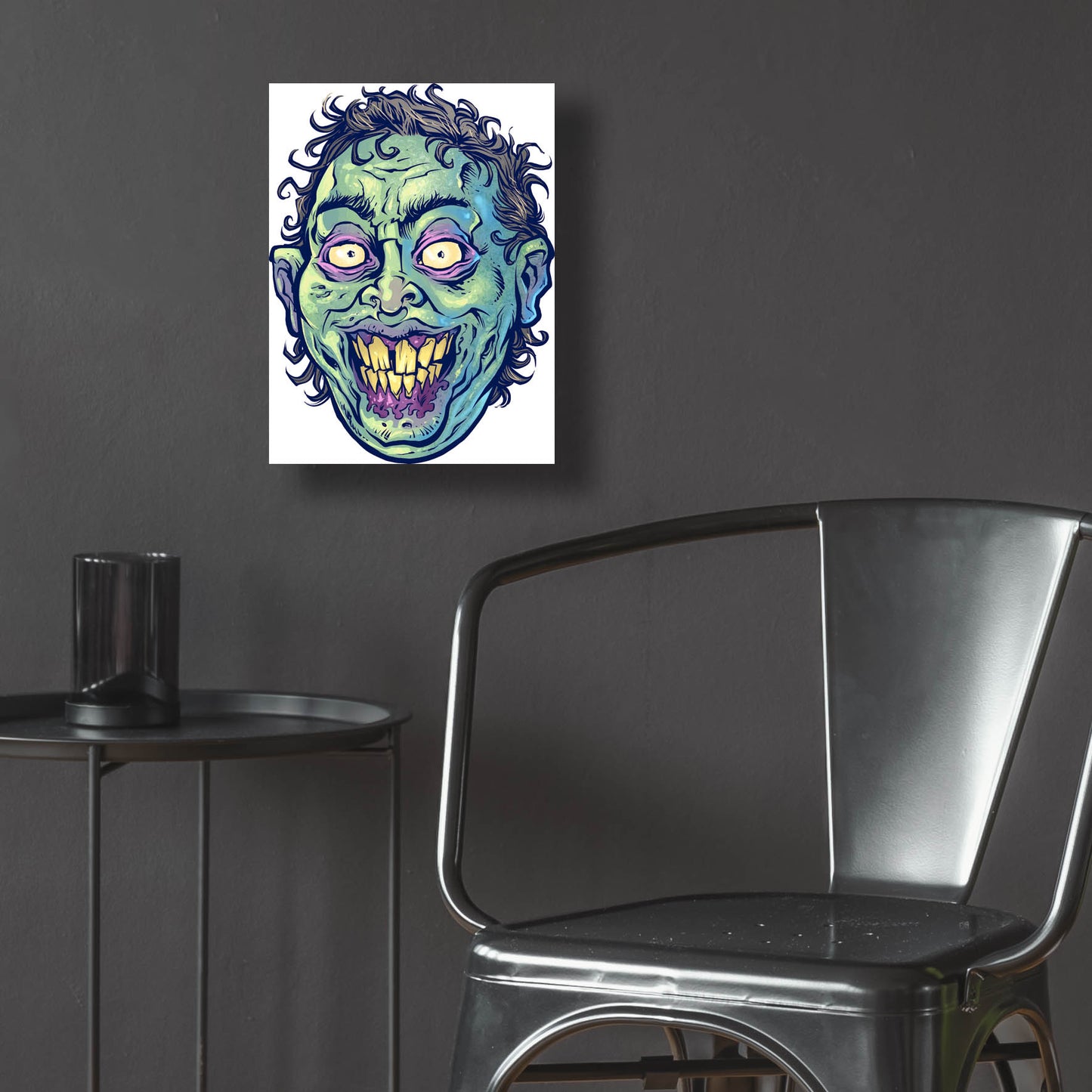 Epic Art 'Zombie Pattern Head 06' by Flyland Designs, Acrylic Glass Wall Art,12x16