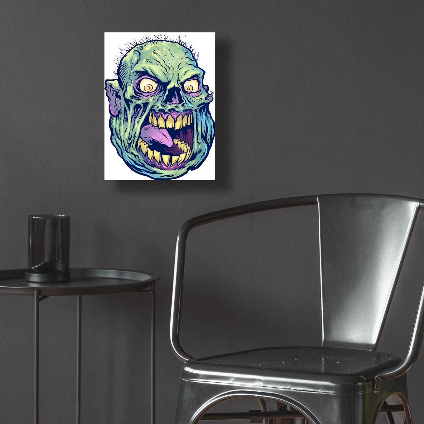 Epic Art 'Zombie Pattern Head 12' by Flyland Designs, Acrylic Glass Wall Art,12x16