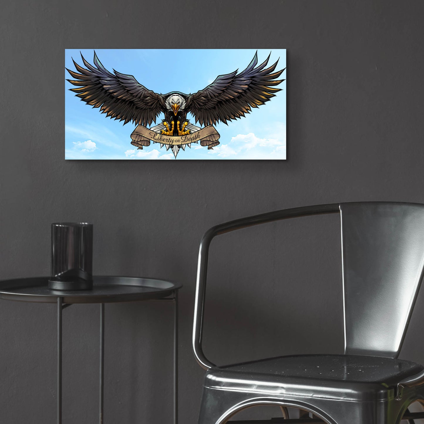 Epic Art 'American Eagle Sky' by Flyland Designs, Acrylic Glass Wall Art,24x12