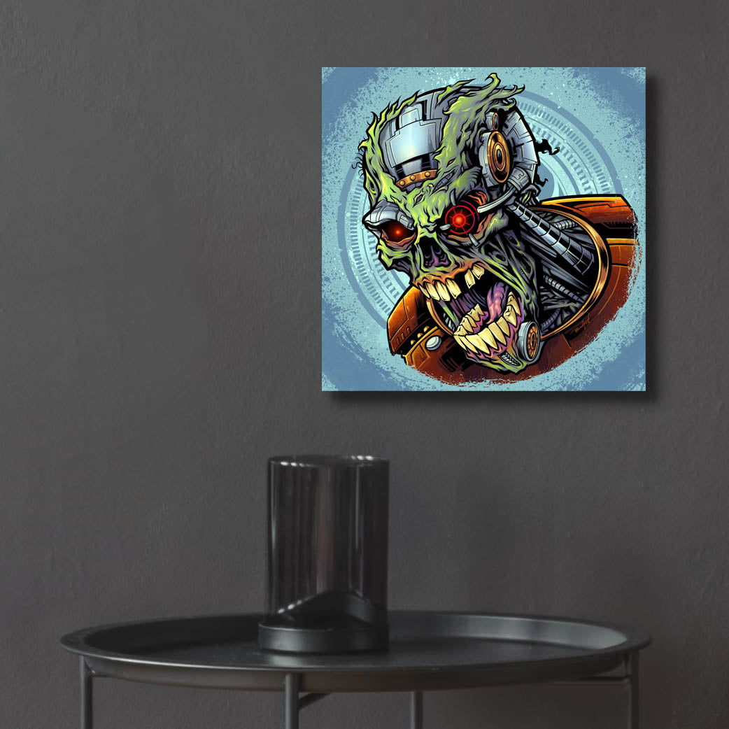 Epic Art 'Cyborg Zombie' by Flyland Designs, Acrylic Glass Wall Art,12x12