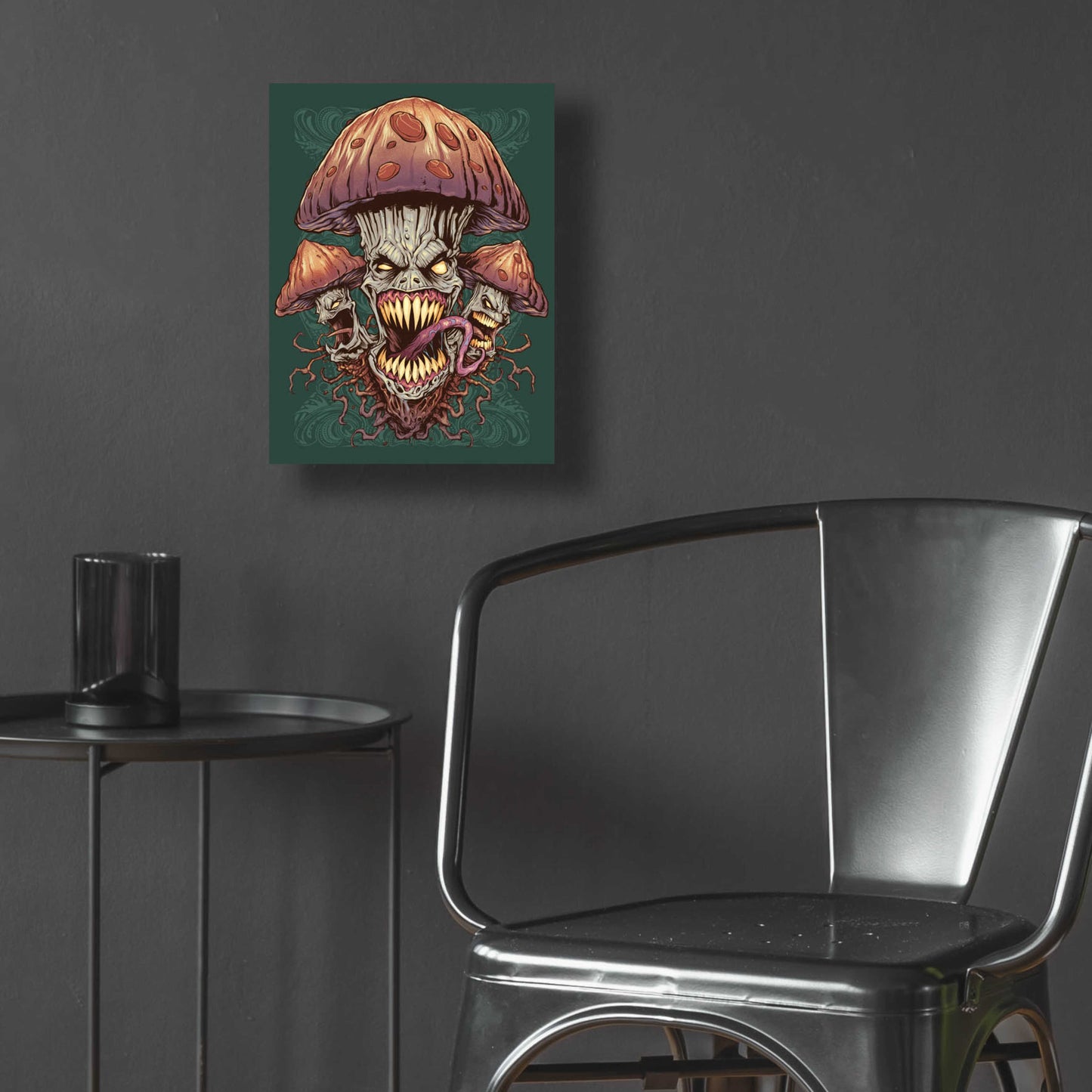 Epic Art 'Evil Mushroom Color Scheme 02' by Flyland Designs, Acrylic Glass Wall Art,12x16