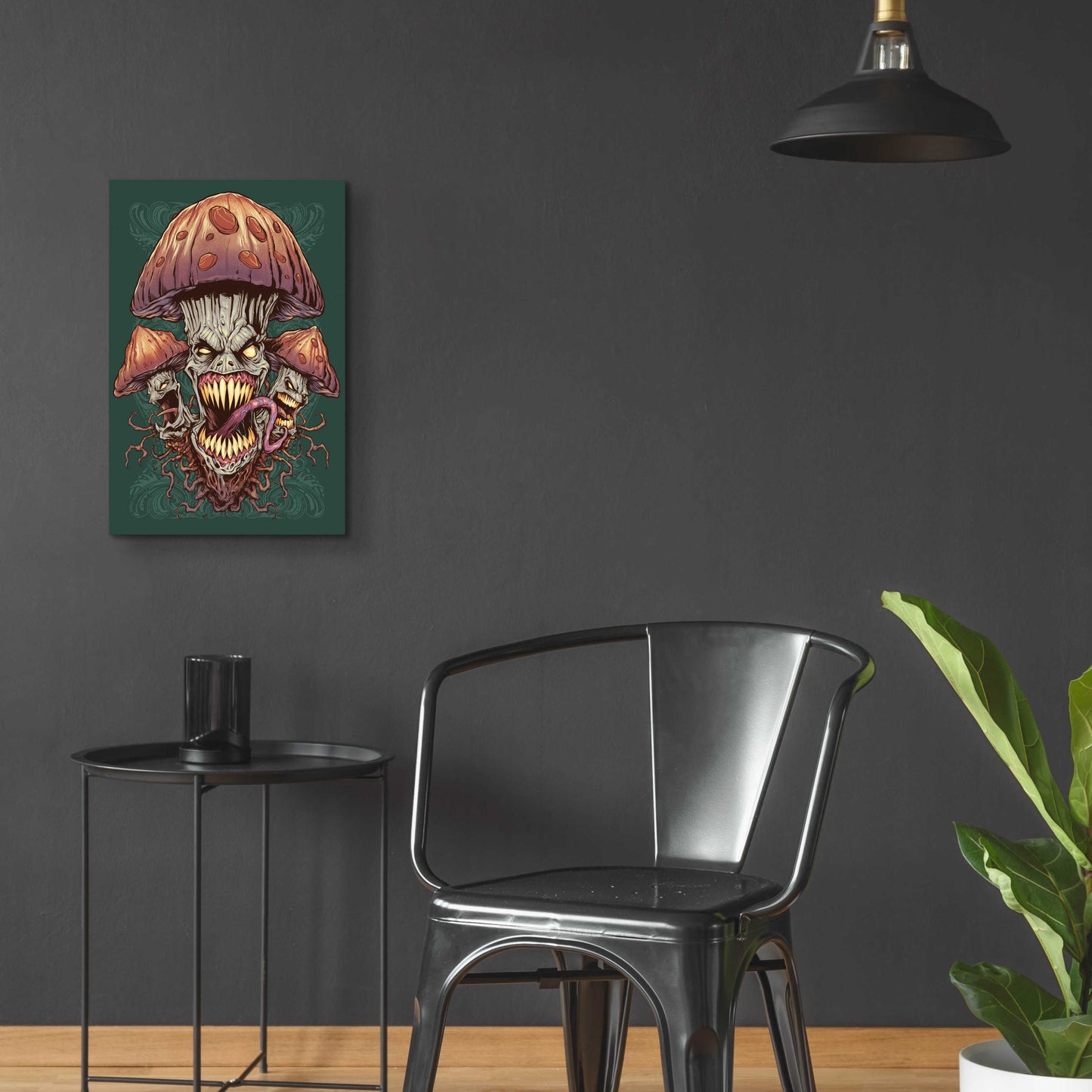 Epic Art 'Evil Mushroom Color Scheme 02' by Flyland Designs, Acrylic Glass Wall Art,16x24