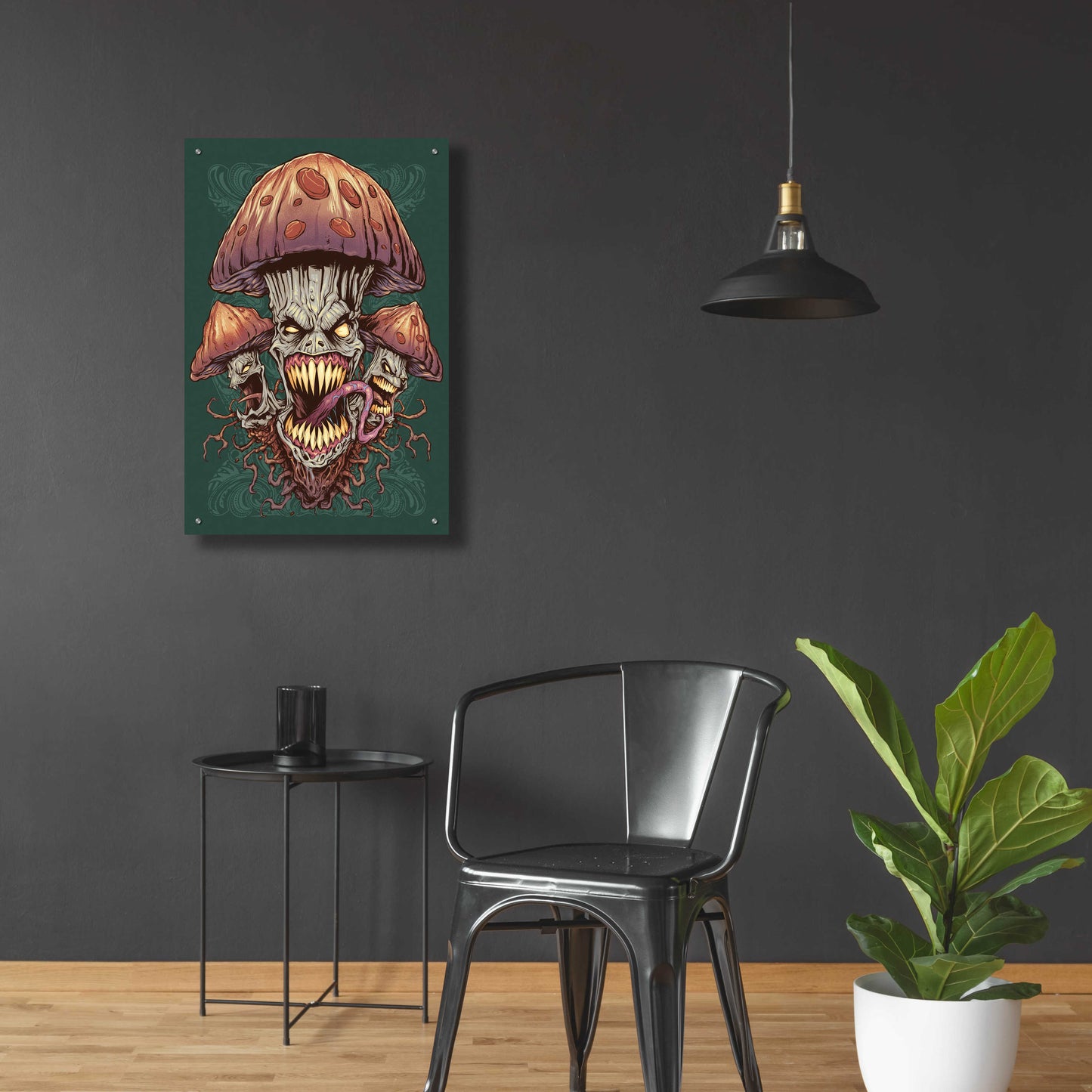 Epic Art 'Evil Mushroom Color Scheme 02' by Flyland Designs, Acrylic Glass Wall Art,24x36