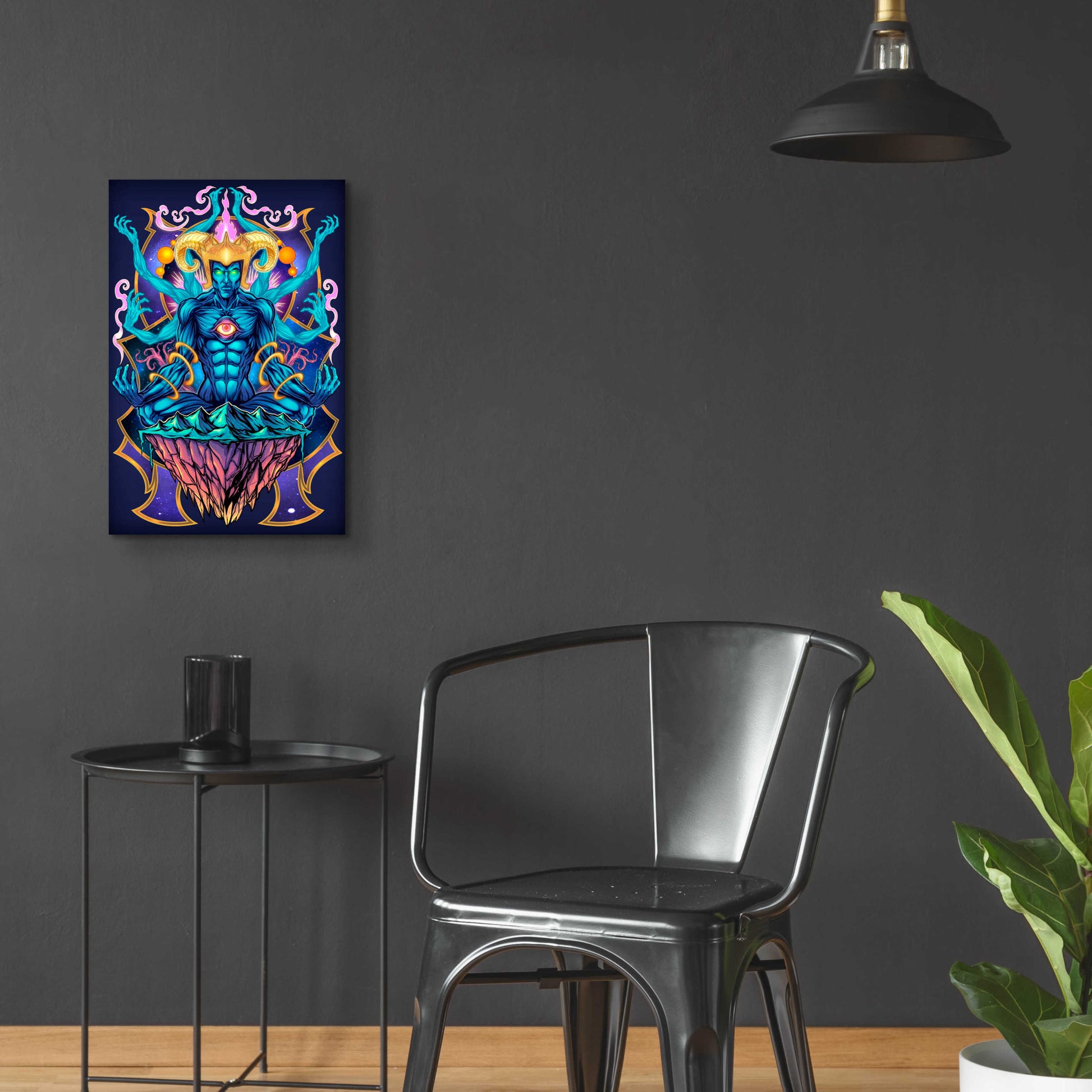 Epic Art 'Psychedelic Meditating God' by Flyland Designs, Acrylic Glass Wall Art,16x24