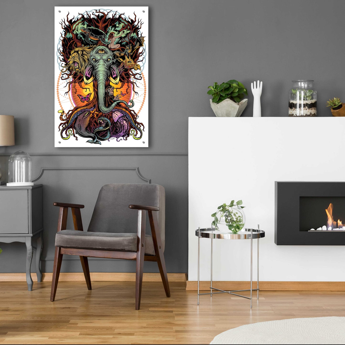 Epic Art 'Tree of Life' by Flyland Designs, Acrylic Glass Wall Art,24x36