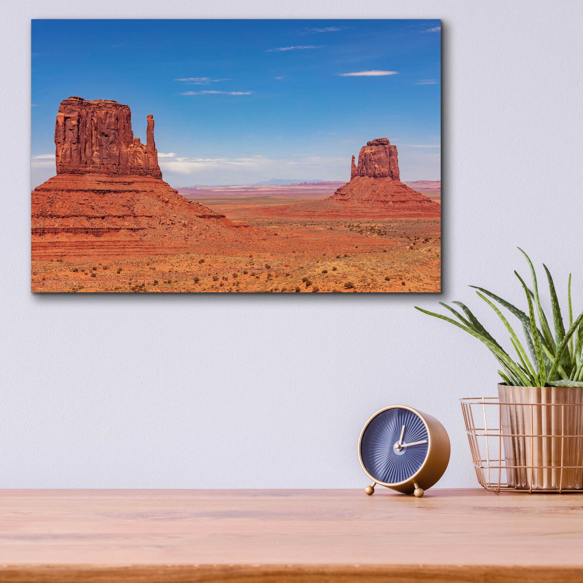 Epic Art 'Utah - Monument Valley 2' by Epic Portfolio, Acrylic Glass Wall Art,16x12