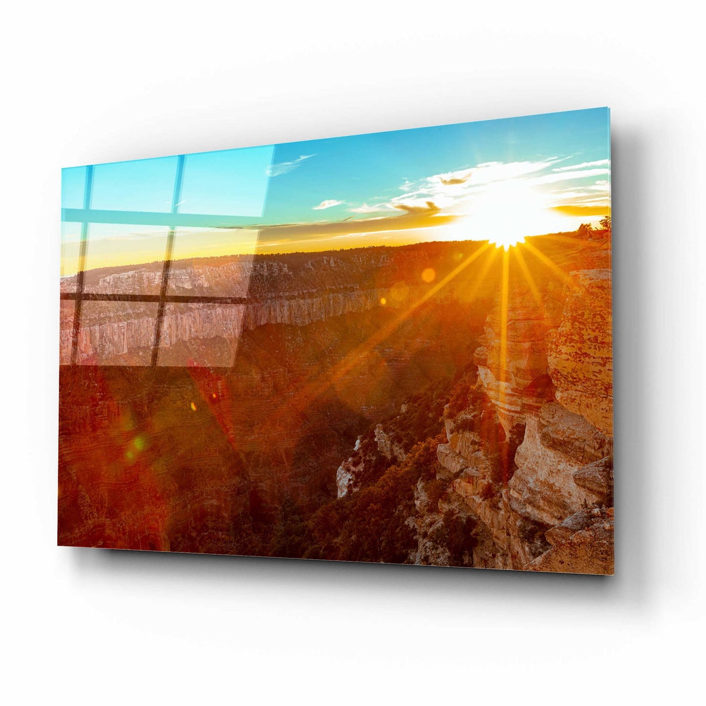 Epic Art 'Utah Sunset' by Epic Portfolio, Acrylic Glass Wall Art,16x12