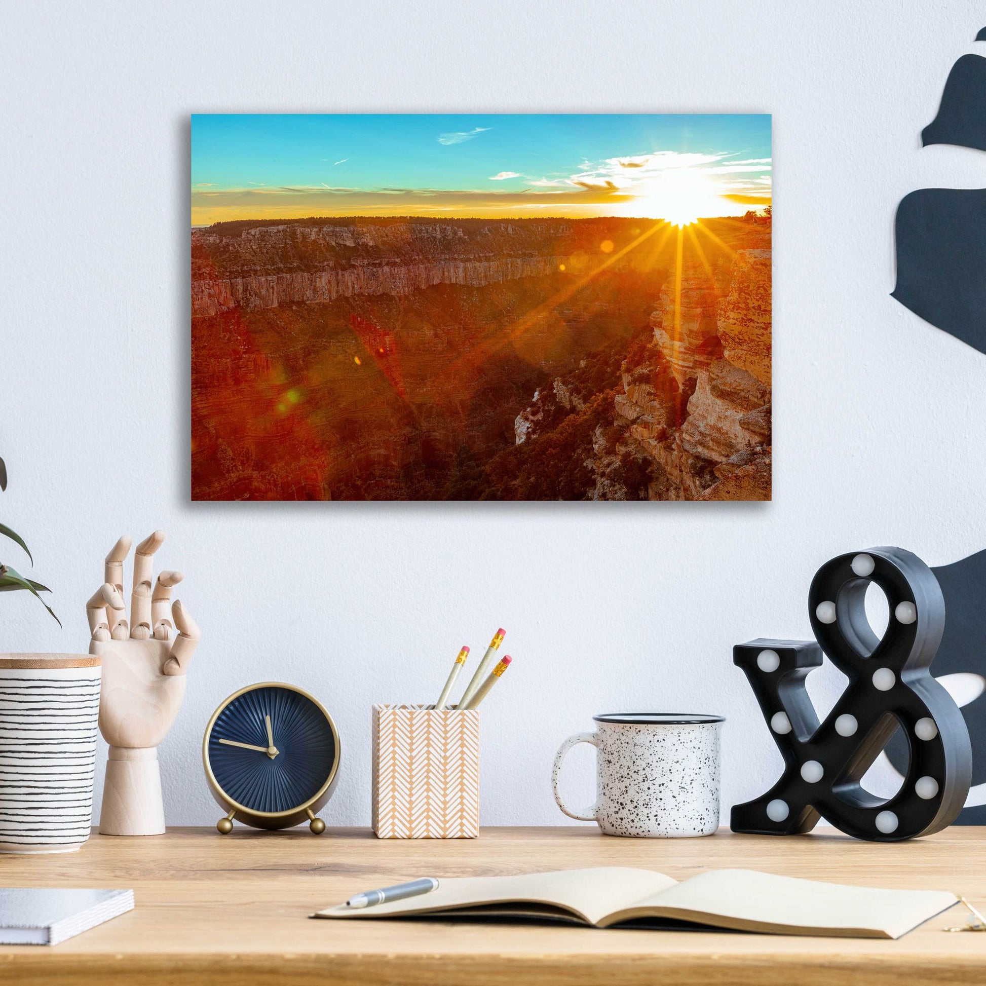 Epic Art 'Utah Sunset' by Epic Portfolio, Acrylic Glass Wall Art,16x12