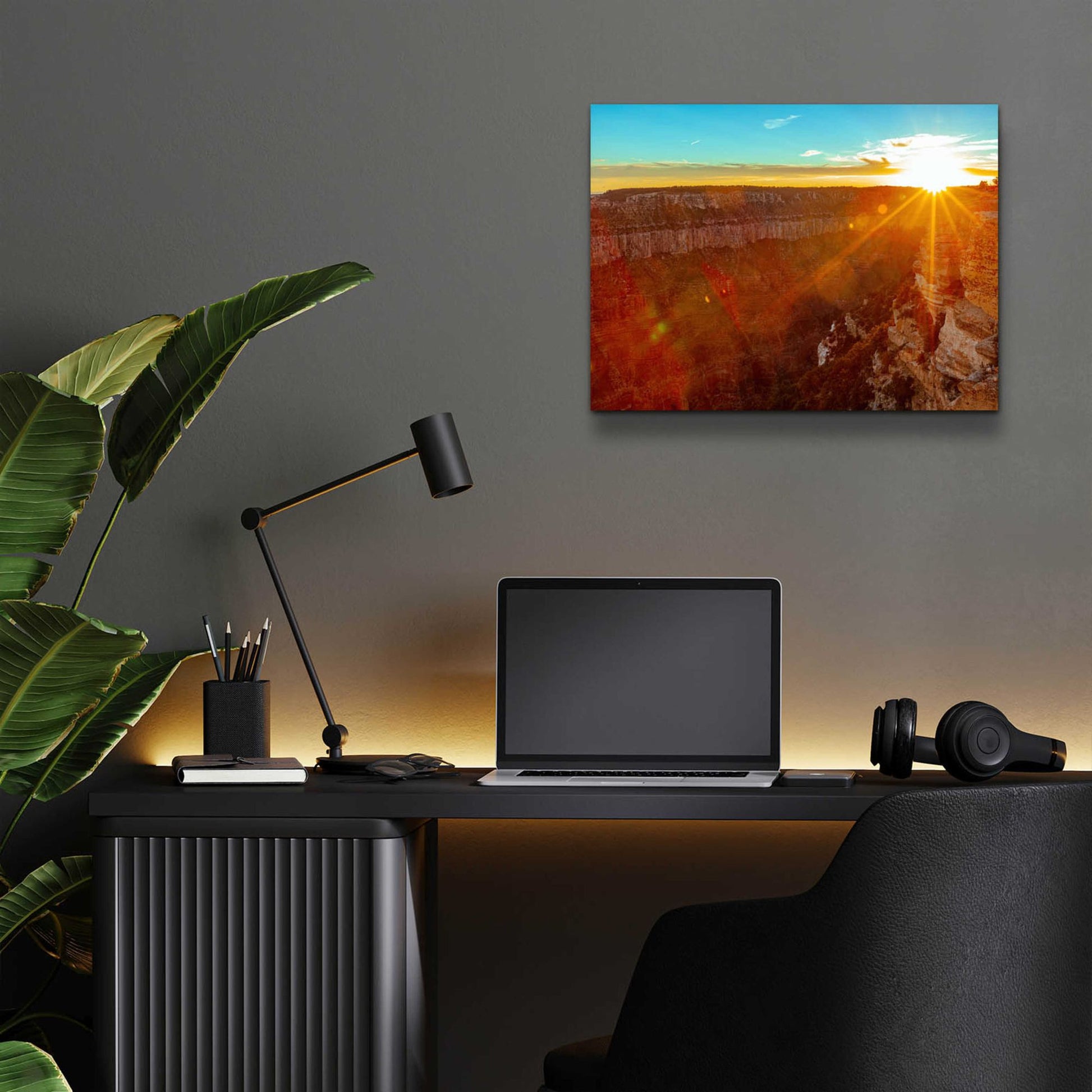 Epic Art 'Utah Sunset' by Epic Portfolio, Acrylic Glass Wall Art,16x12