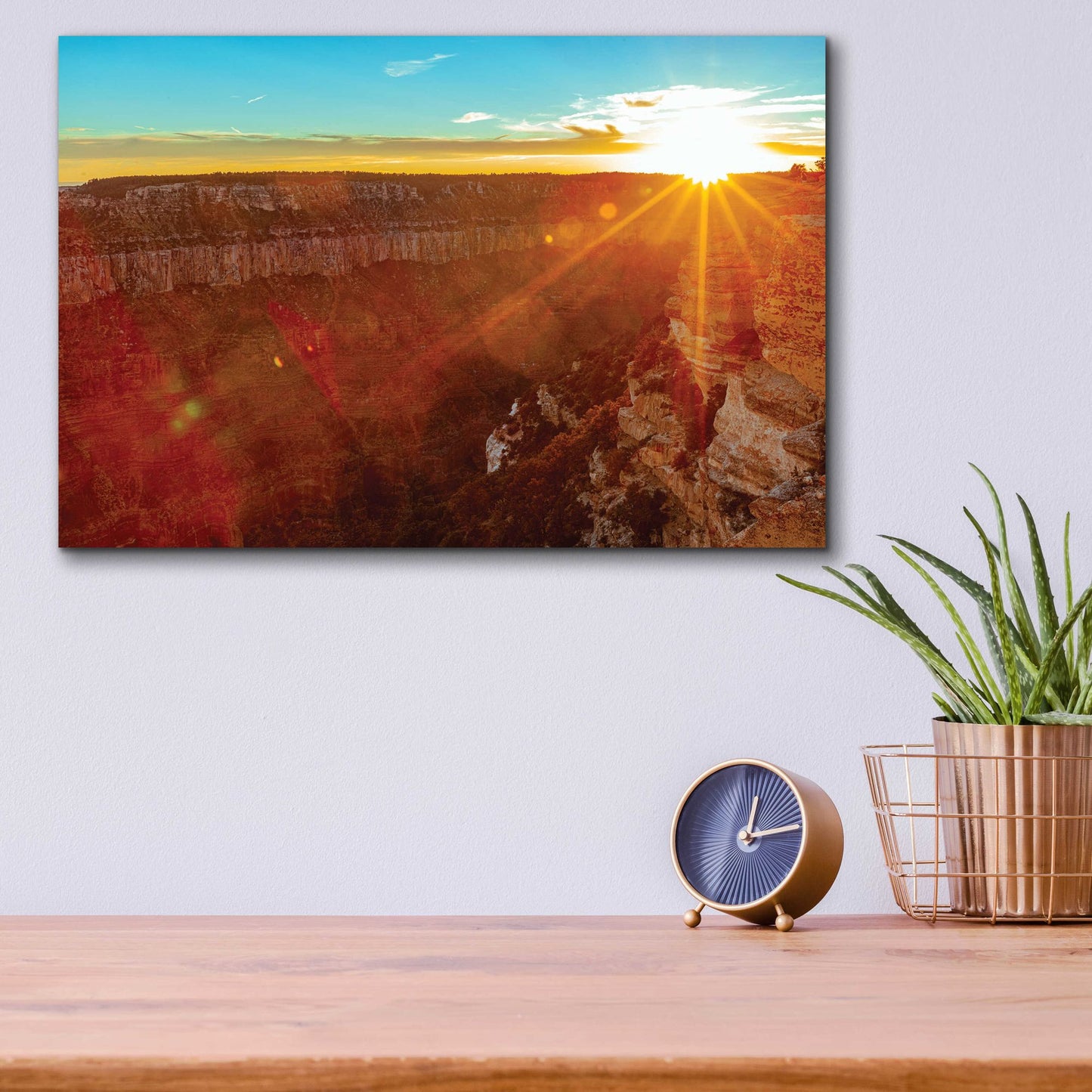 Epic Art 'Utah Sunset' by Epic Portfolio, Acrylic Glass Wall Art,16x12