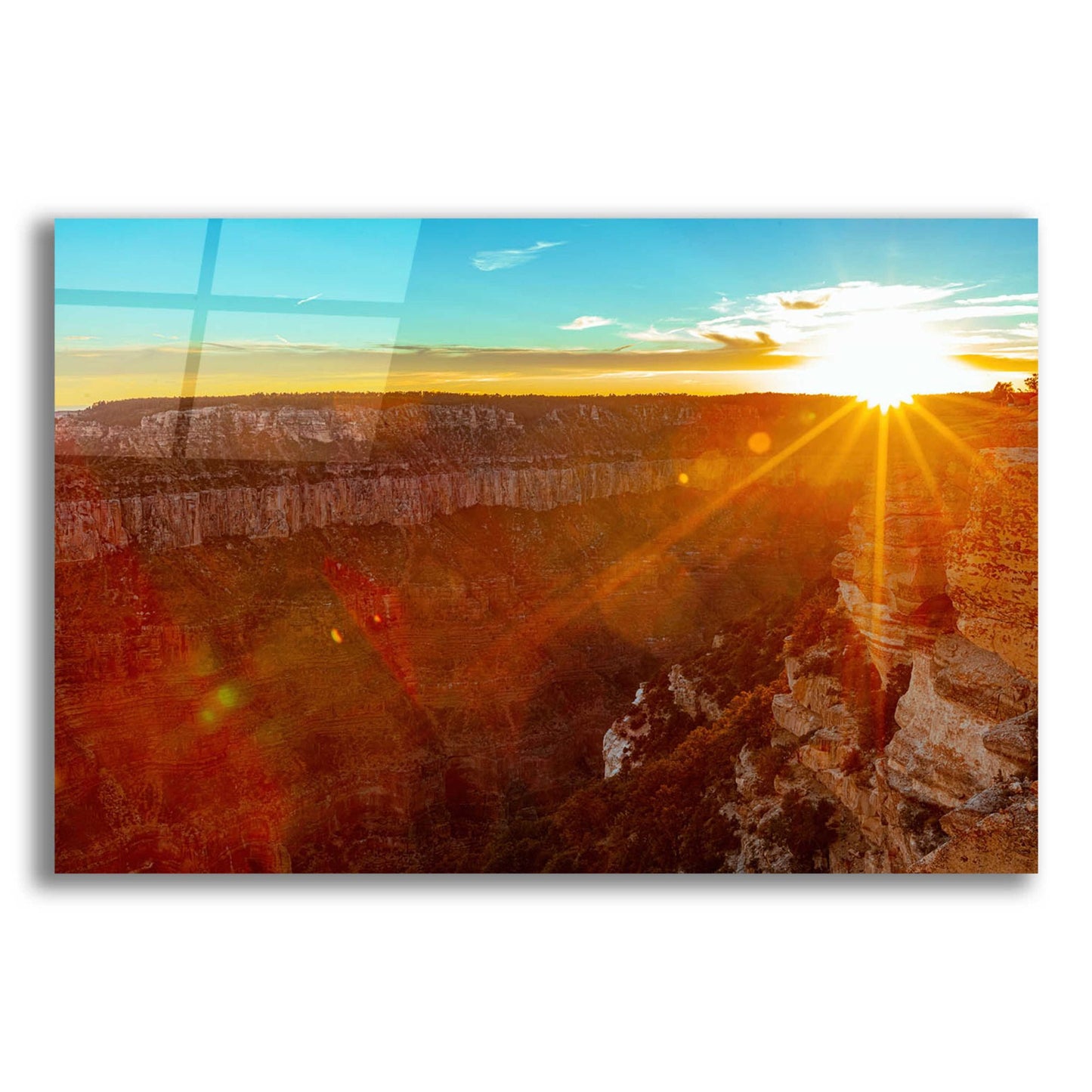 Epic Art 'Utah Sunset' by Epic Portfolio, Acrylic Glass Wall Art,16x12