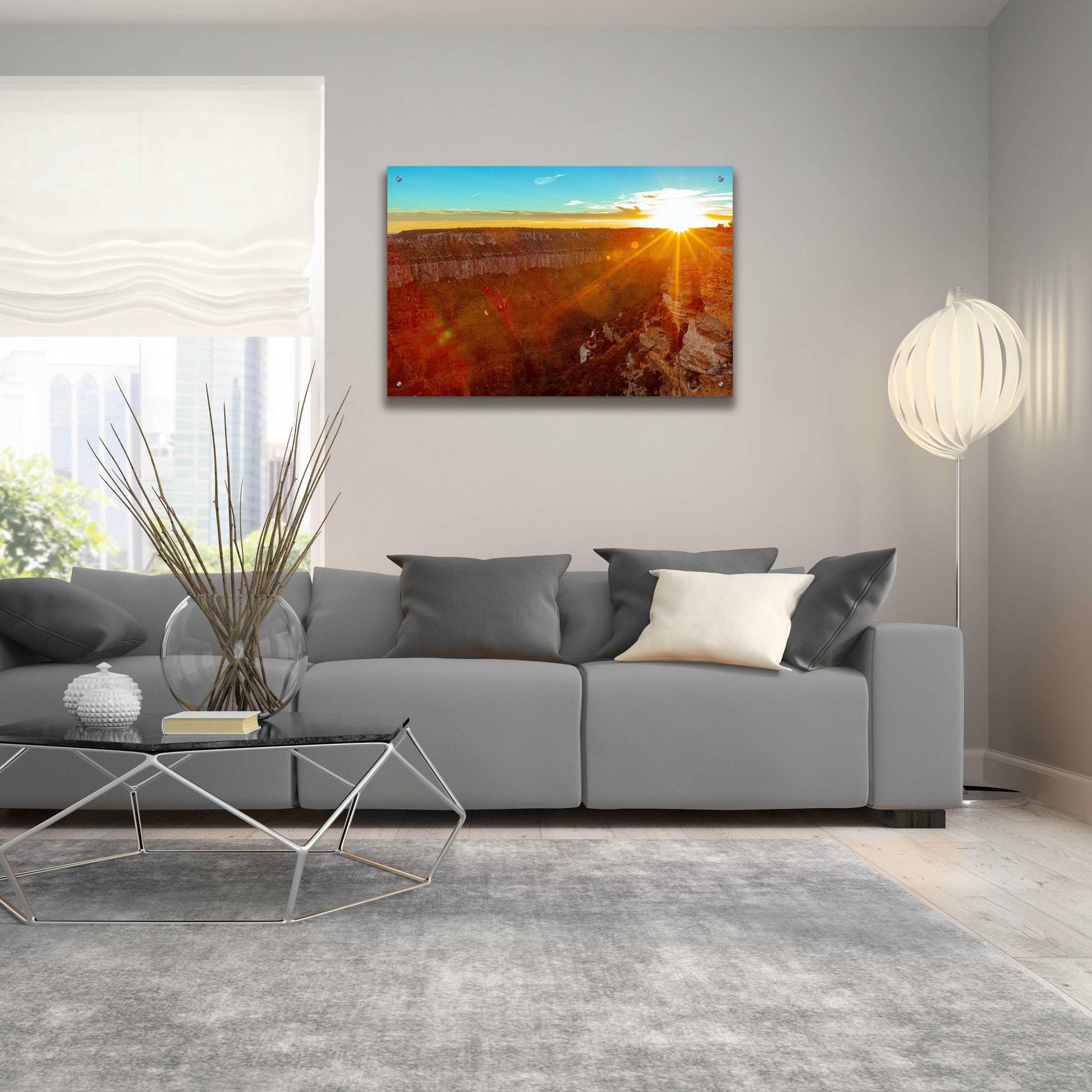 Epic Art 'Utah Sunset' by Epic Portfolio, Acrylic Glass Wall Art,36x24