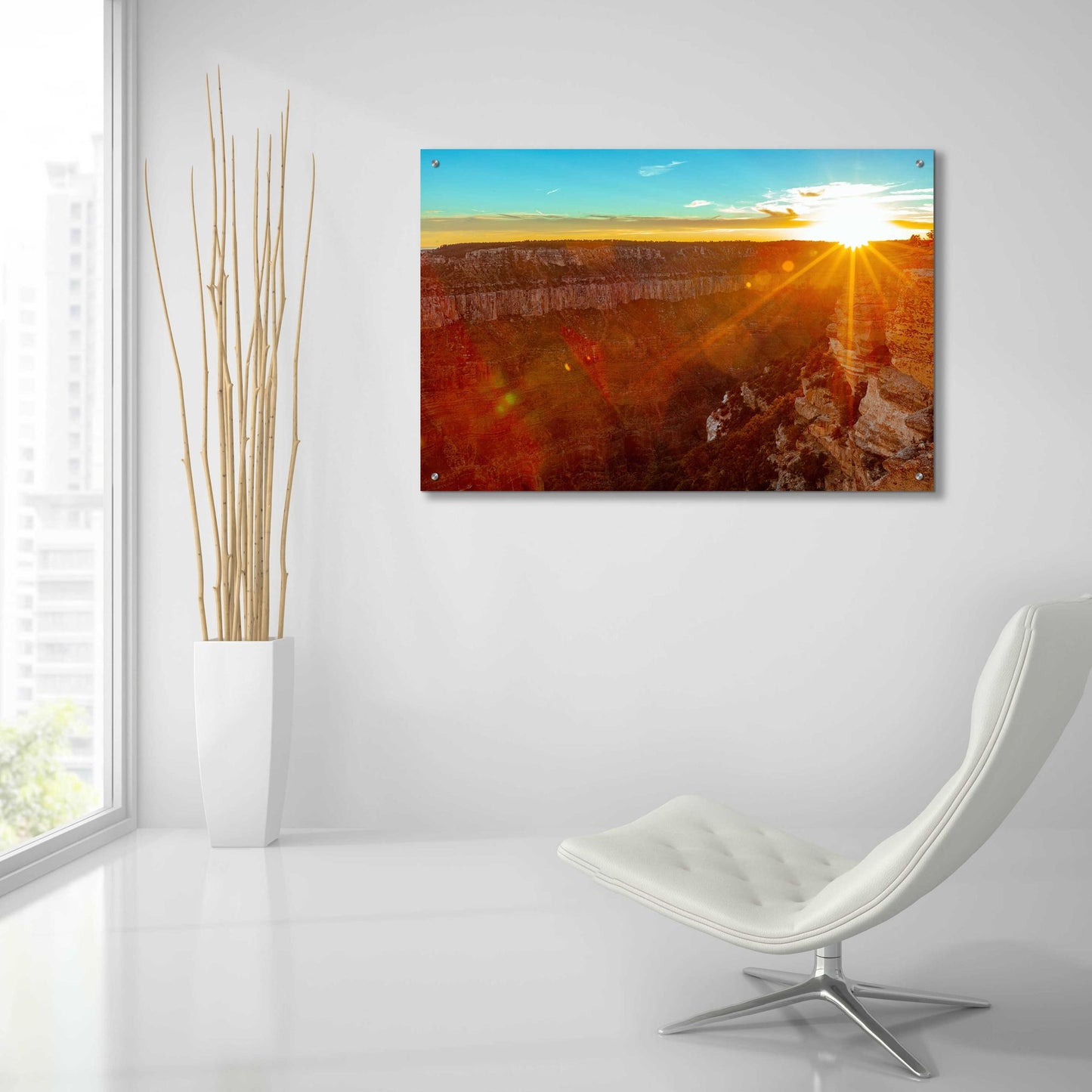 Epic Art 'Utah Sunset' by Epic Portfolio, Acrylic Glass Wall Art,36x24