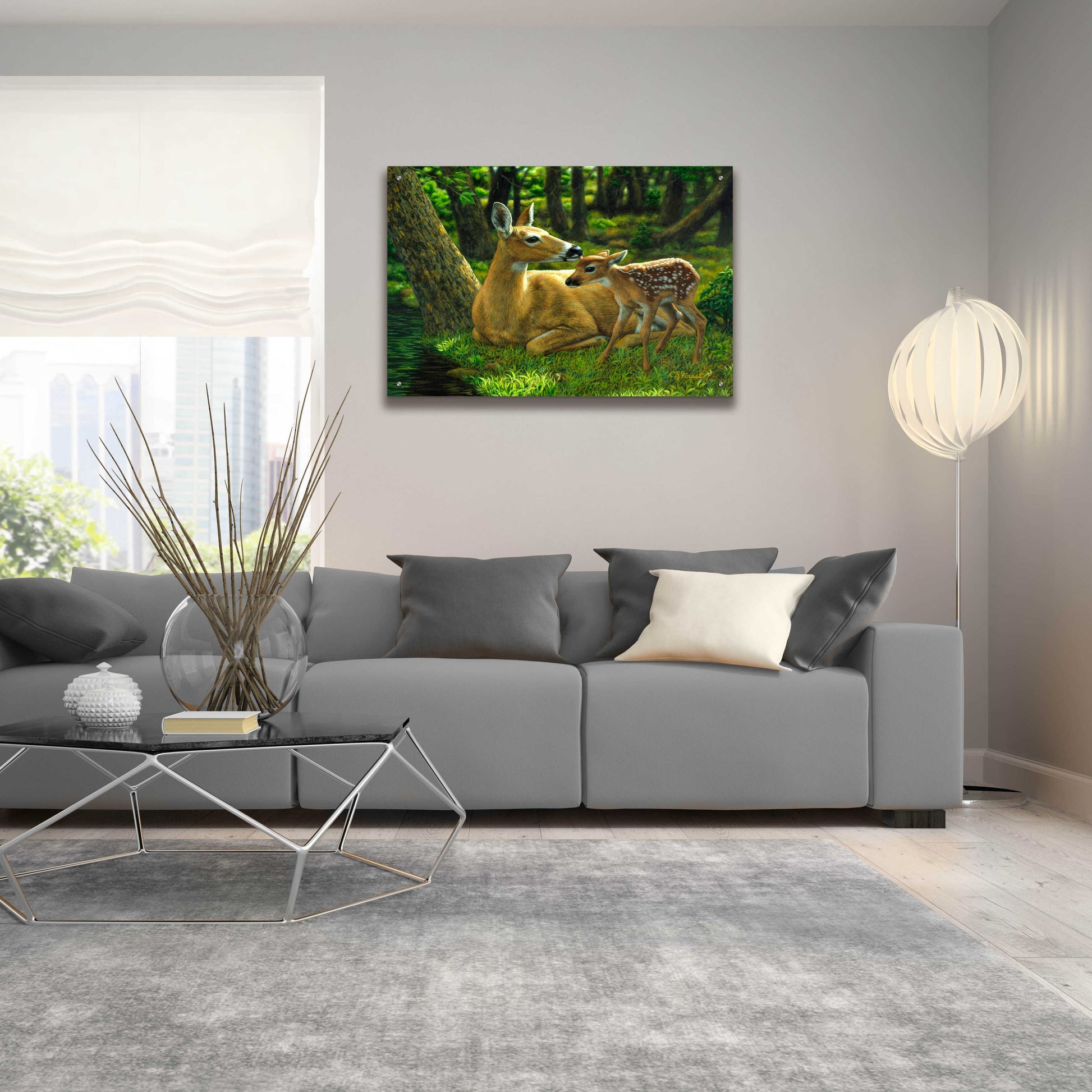 Epic Art 'First Spring' by Crista Forest, Acrylic Glass Wall Art,36x24