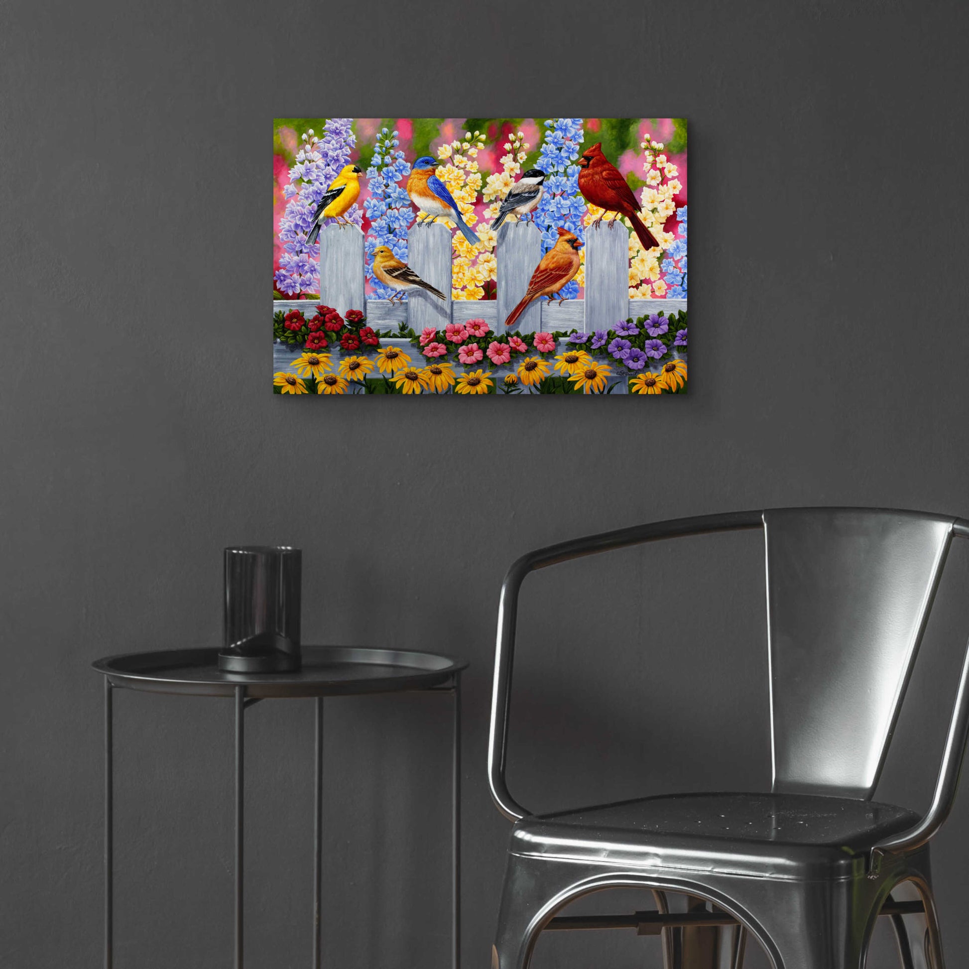 Epic Art 'Spring Garden Party' by Crista Forest, Acrylic Glass Wall Art,24x16