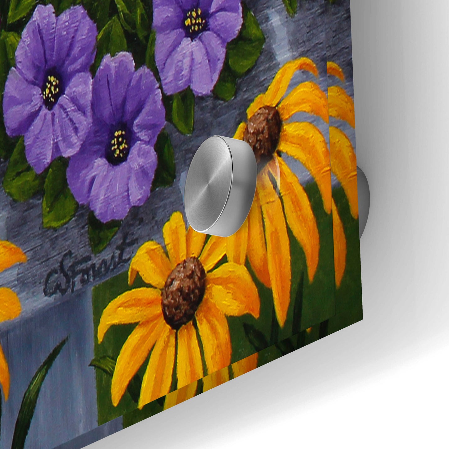 Epic Art 'Spring Garden Party' by Crista Forest, Acrylic Glass Wall Art,36x24