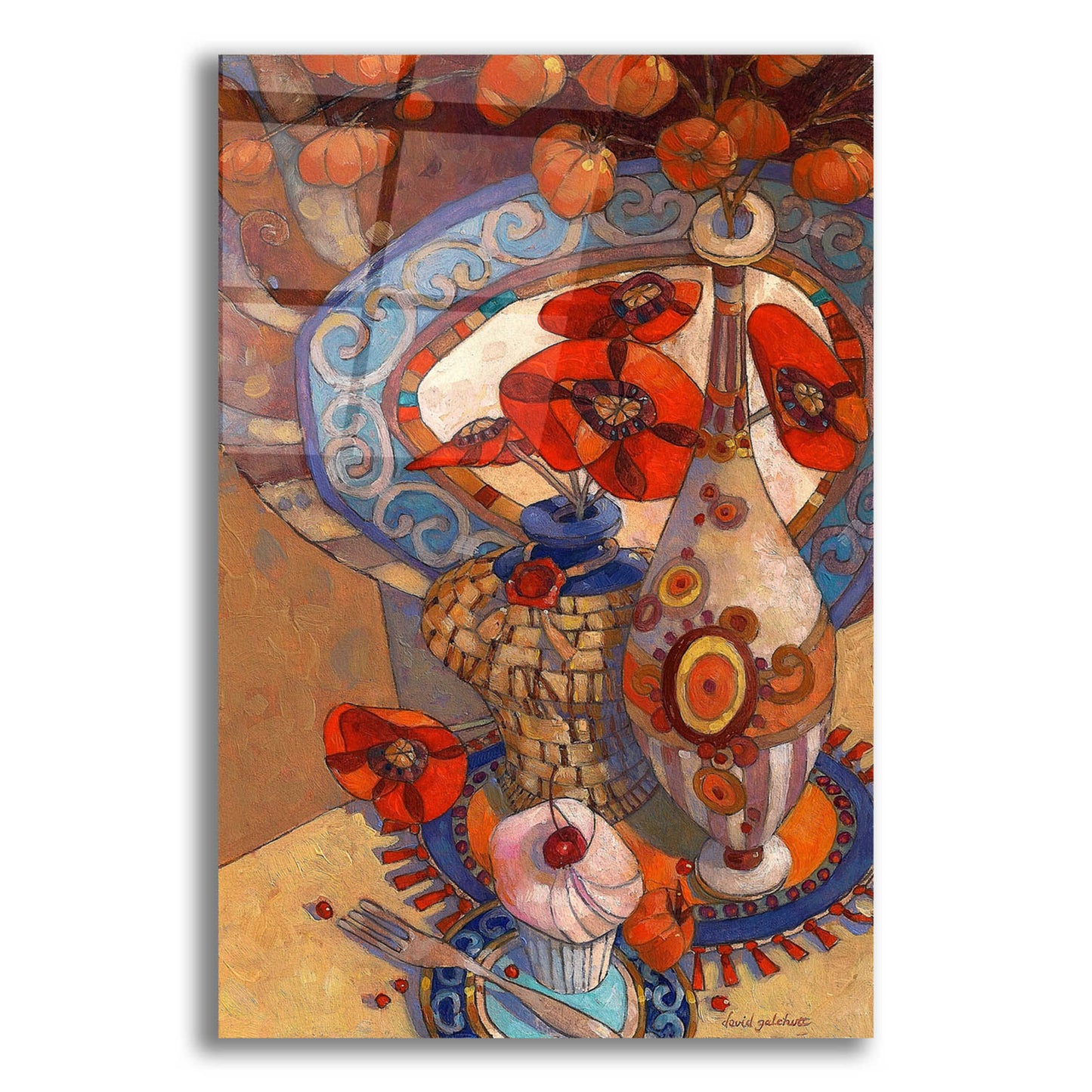 Epic Art 'Autumn Still Life' by David Galchutt, Acrylic Glass Wall Art,12x16