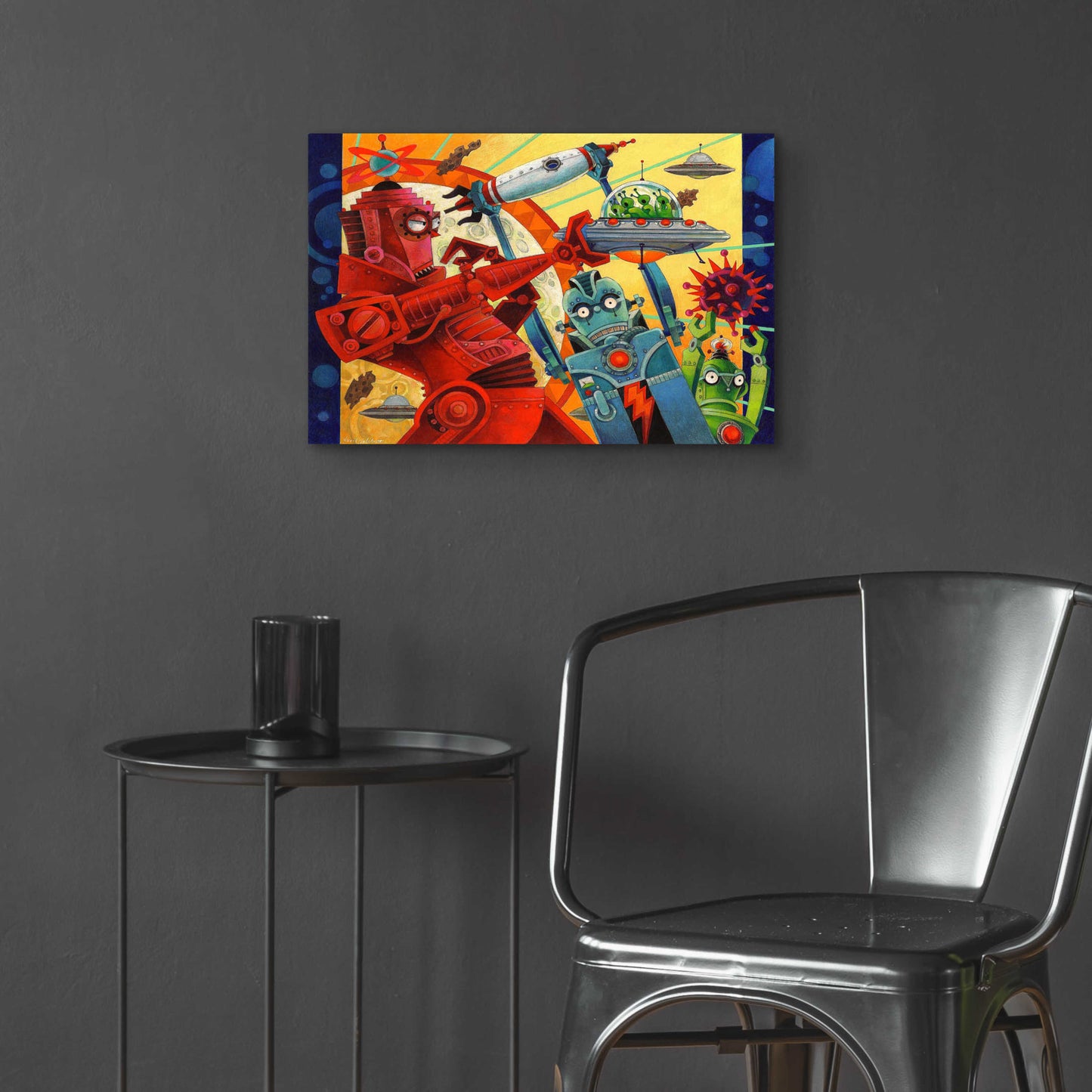 Epic Art 'Robotic Uprising' by David Galchutt, Acrylic Glass Wall Art,24x16