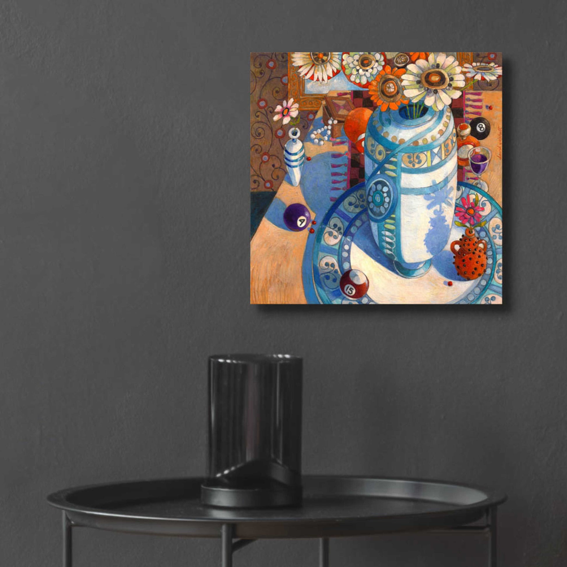 Epic Art 'Still life with Billiard Balls' by David Galchutt, Acrylic Glass Wall Art,12x12